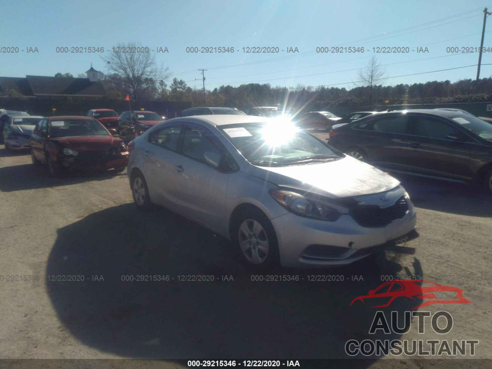 KIA FORTE 2016 - KNAFK4A65G5466161