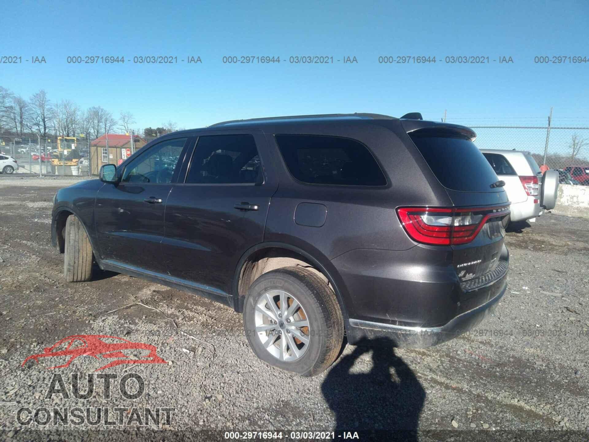 DODGE DURANGO 2019 - 1C4RDJAG8KC754083