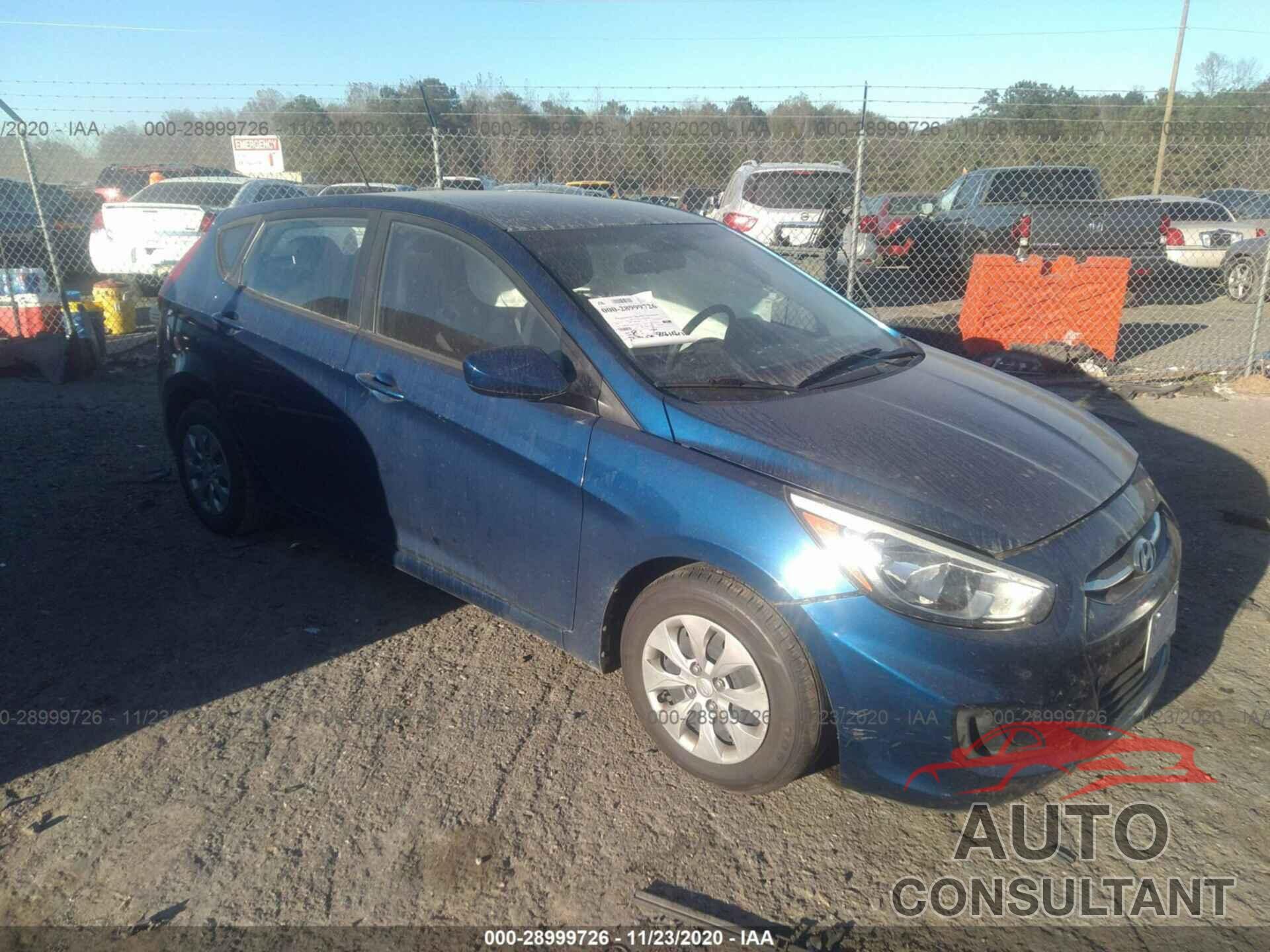HYUNDAI ACCENT 2017 - KMHCT5AE1HU319807