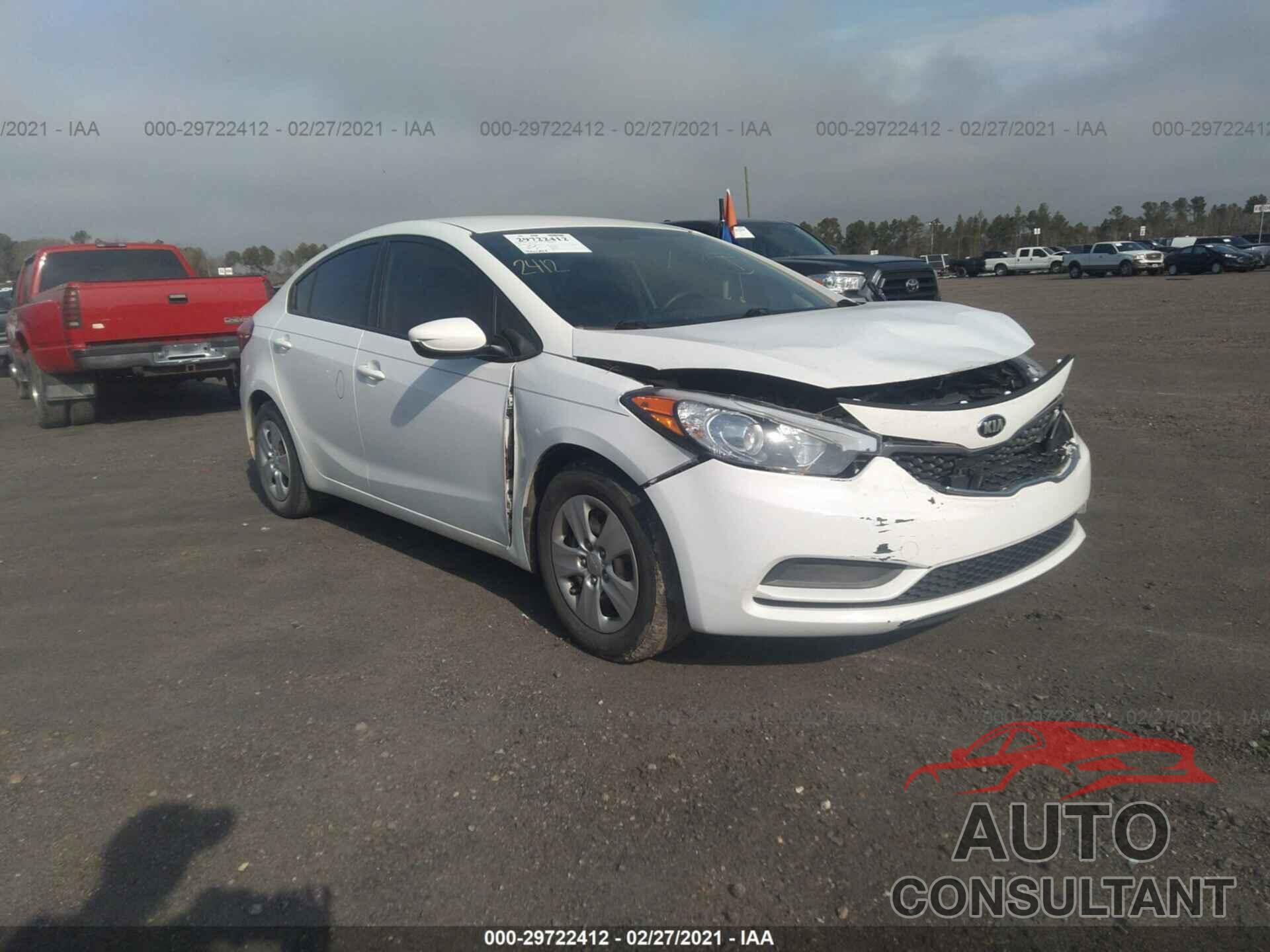 KIA FORTE 2016 - KNAFK4A69G5438847