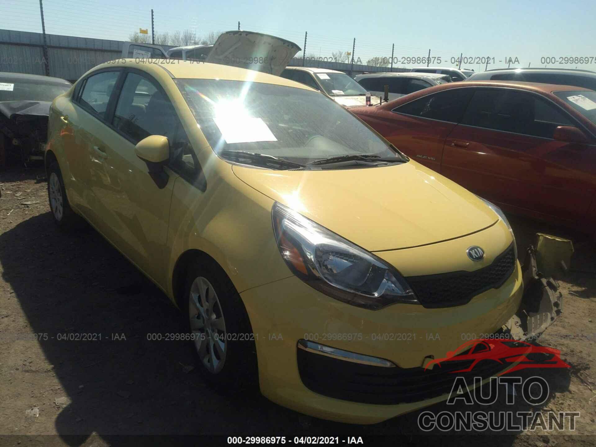 KIA RIO 2016 - KNADM4A36G6686622