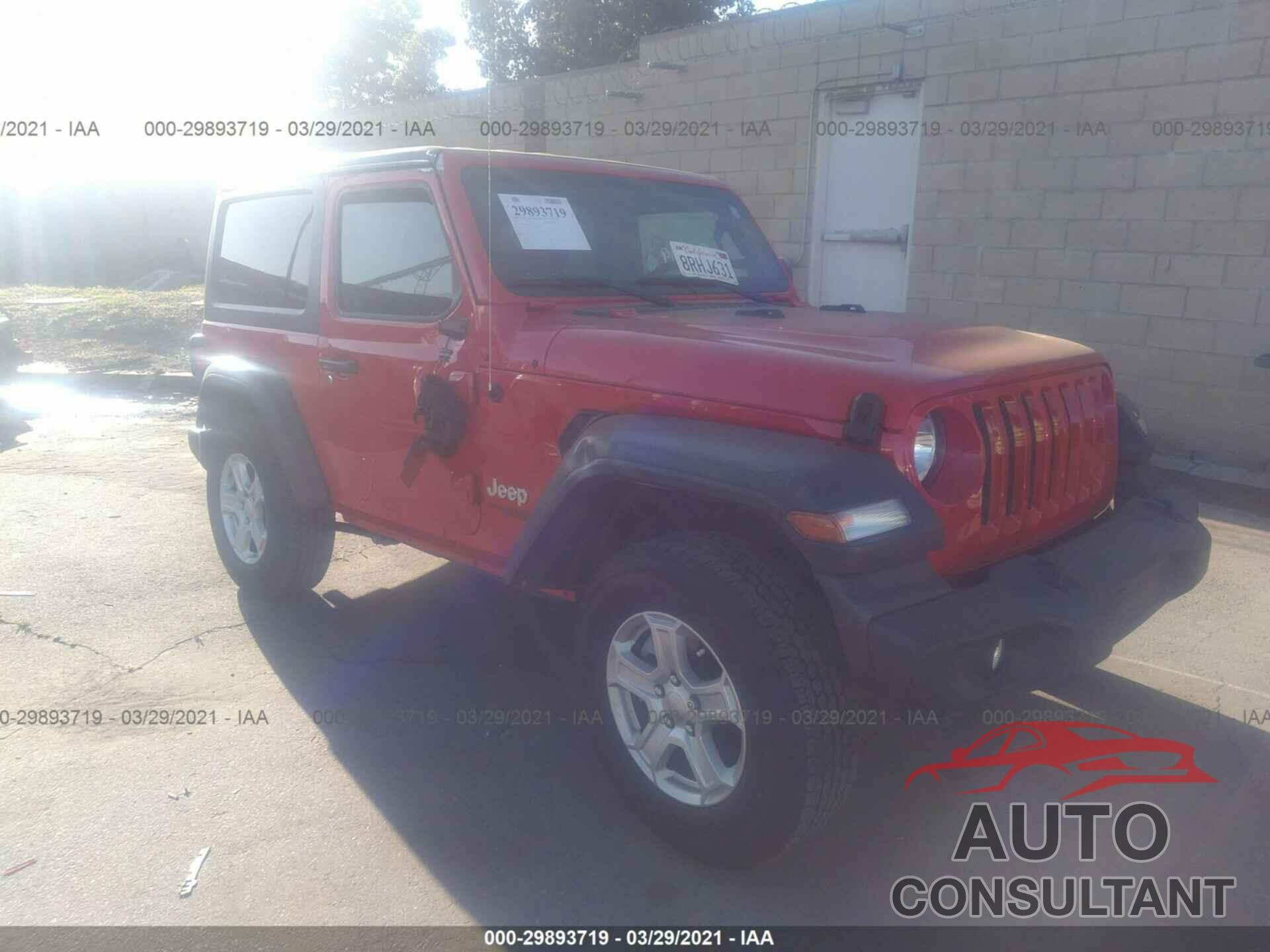 JEEP WRANGLER 2020 - 1C4GJXAN0LW295181