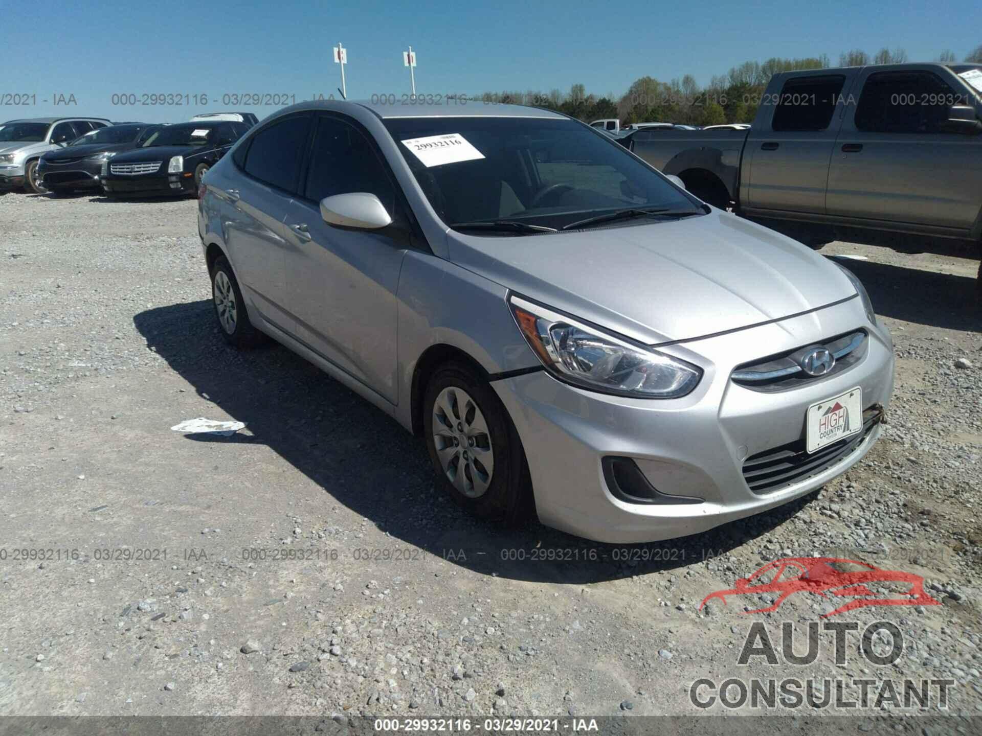 HYUNDAI ACCENT 2016 - KMHCT4AEXGU031079