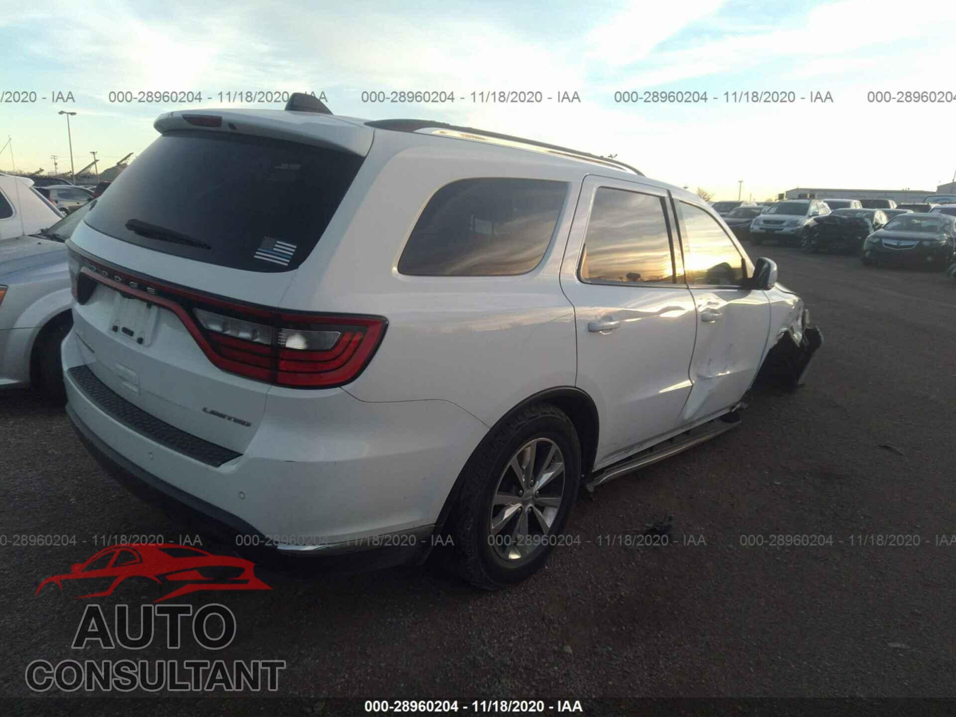 DODGE DURANGO 2016 - 1C4RDHDG6GC459530