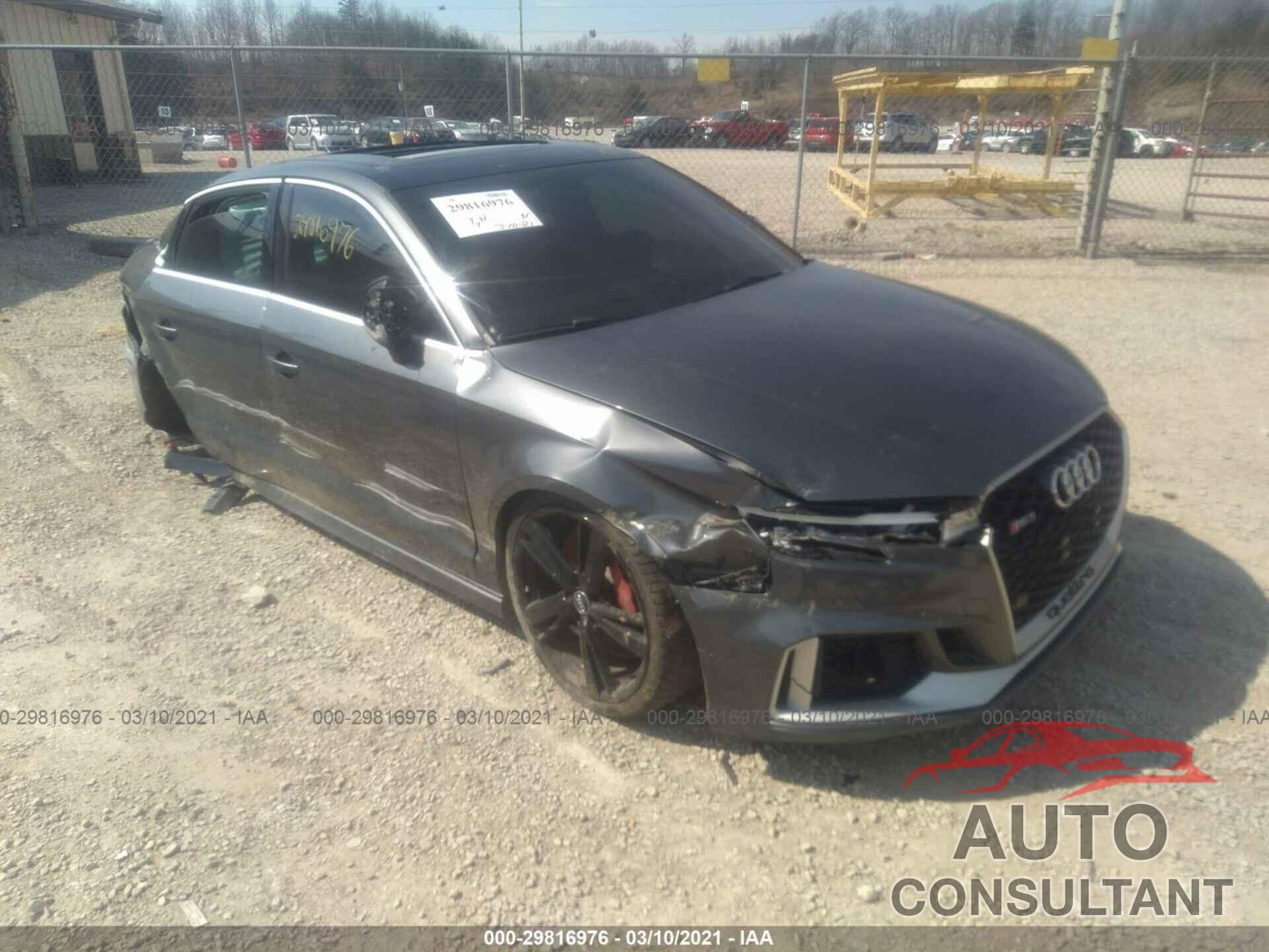 AUDI RS 3 2018 - WUABWGFF1J1901730