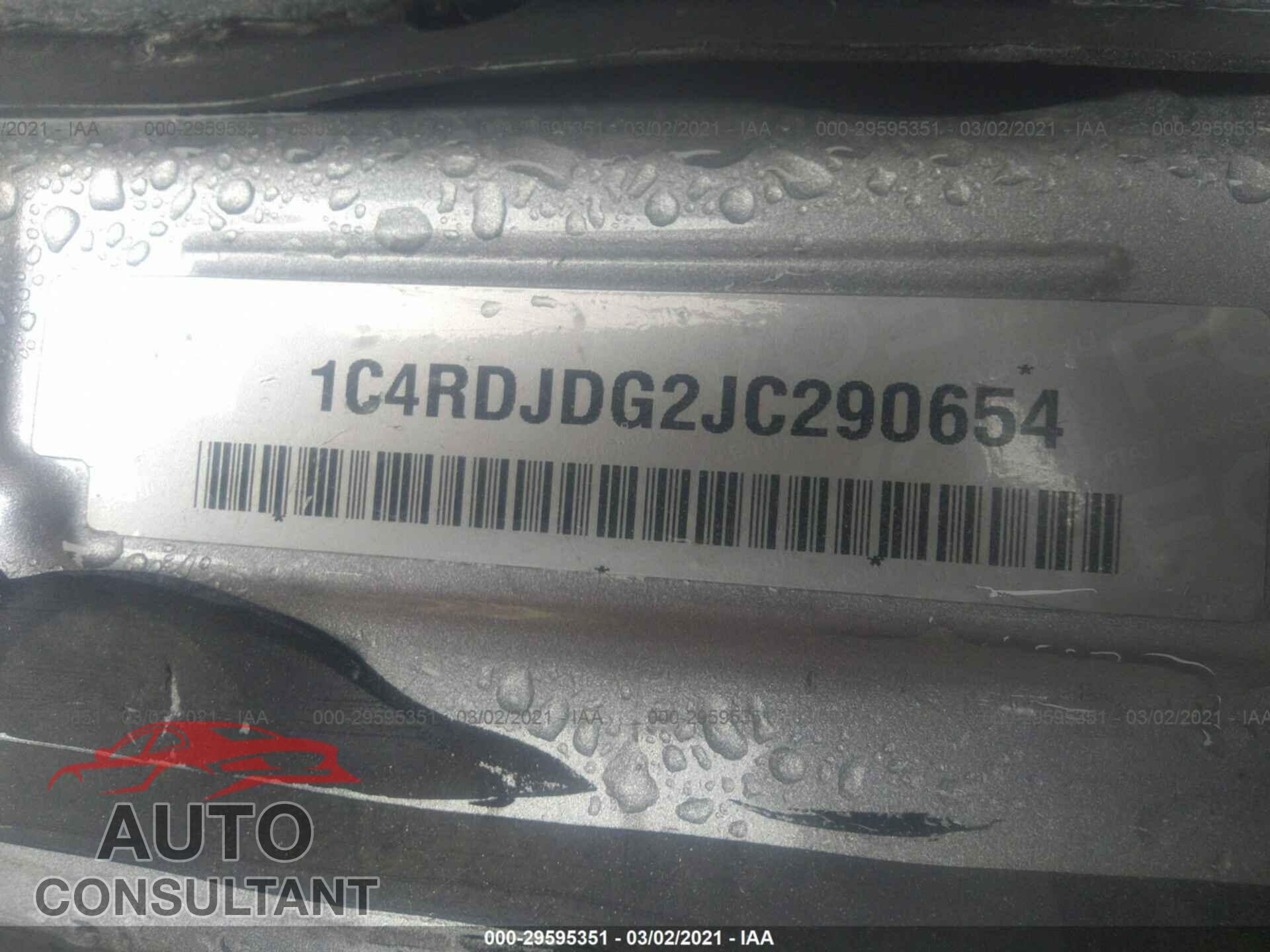 DODGE DURANGO 2018 - 1C4RDJDG2JC290654