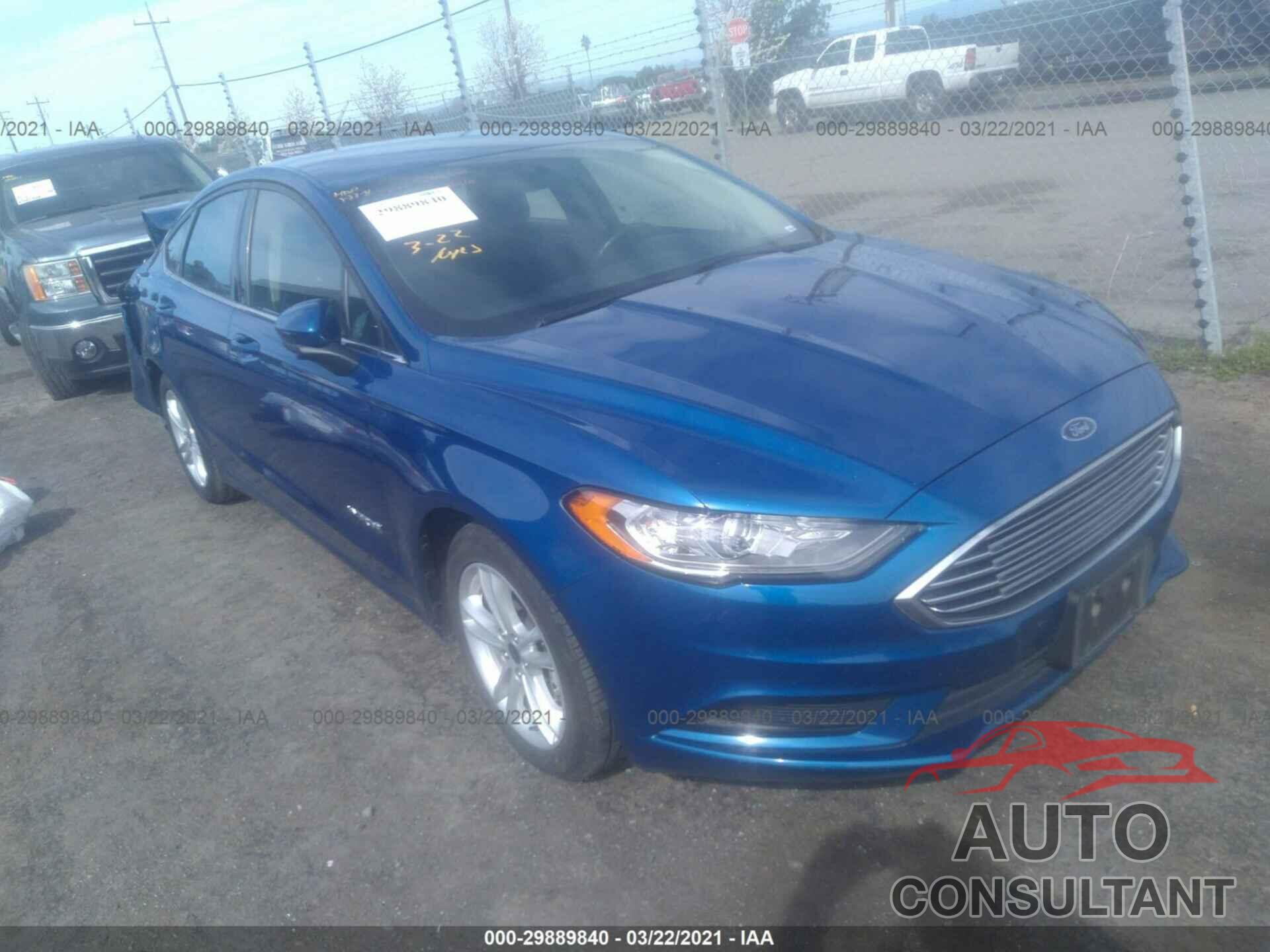 FORD FUSION HYBRID 2018 - 3FA6P0LU7JR111172