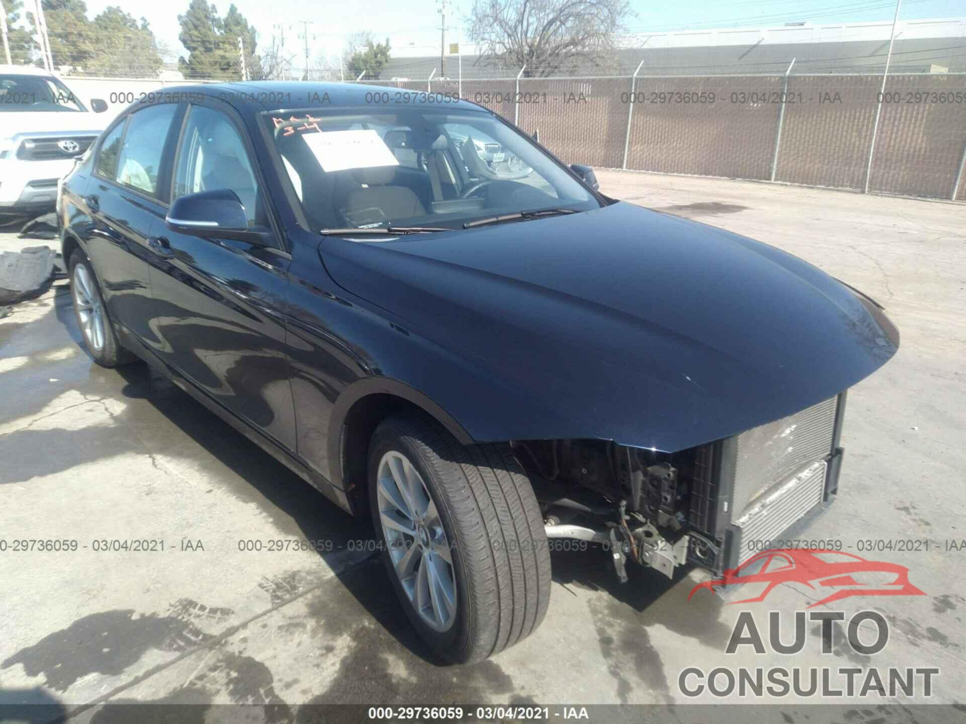 BMW 3 SERIES 2017 - WBA8E1G54HNU12834