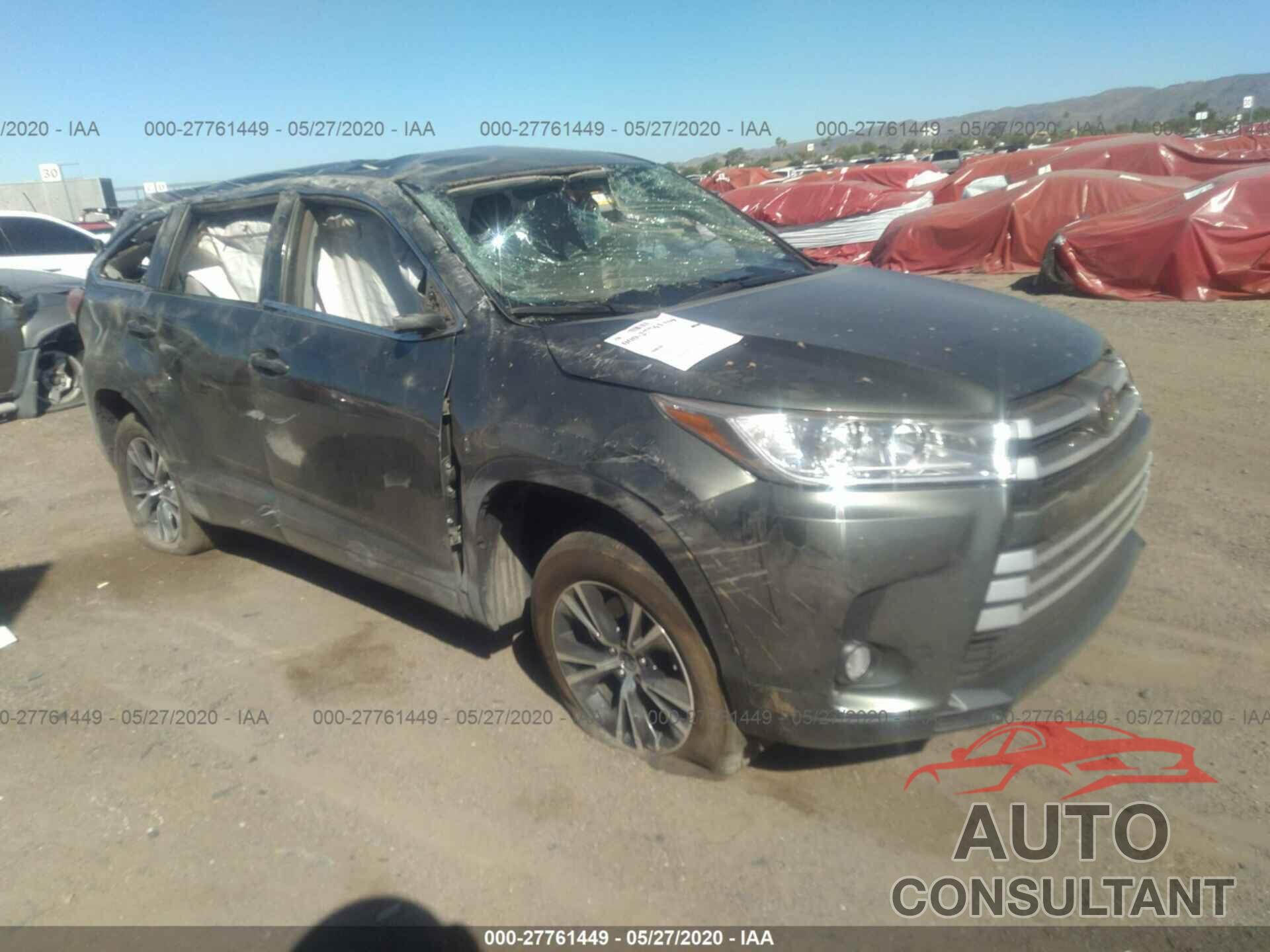 TOYOTA HIGHLANDER 2018 - 5TDZZRFH6JS268967