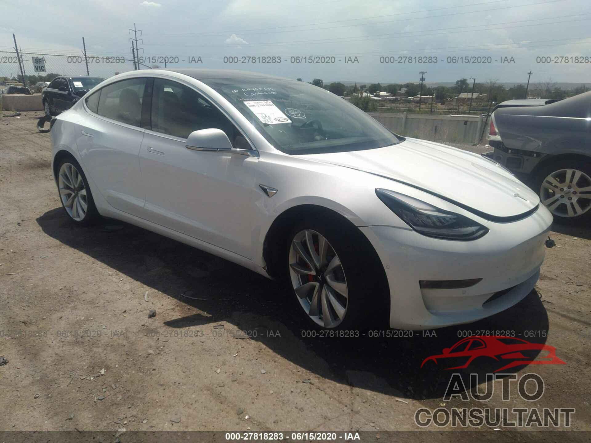 TESLA MODEL 3 2019 - 5YJ3E1EB4KF438796