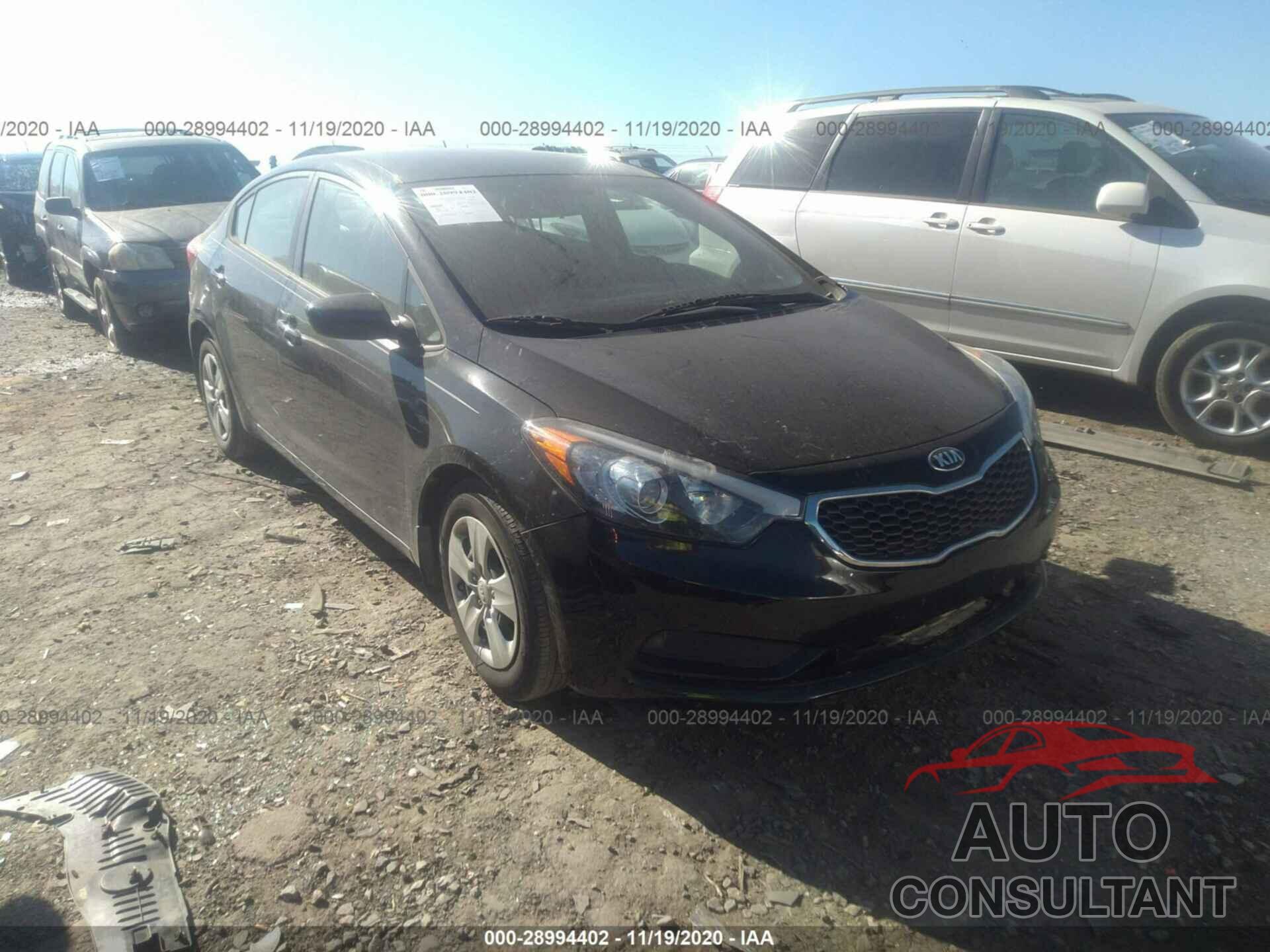 KIA FORTE 2016 - KNAFK4A63G5603467