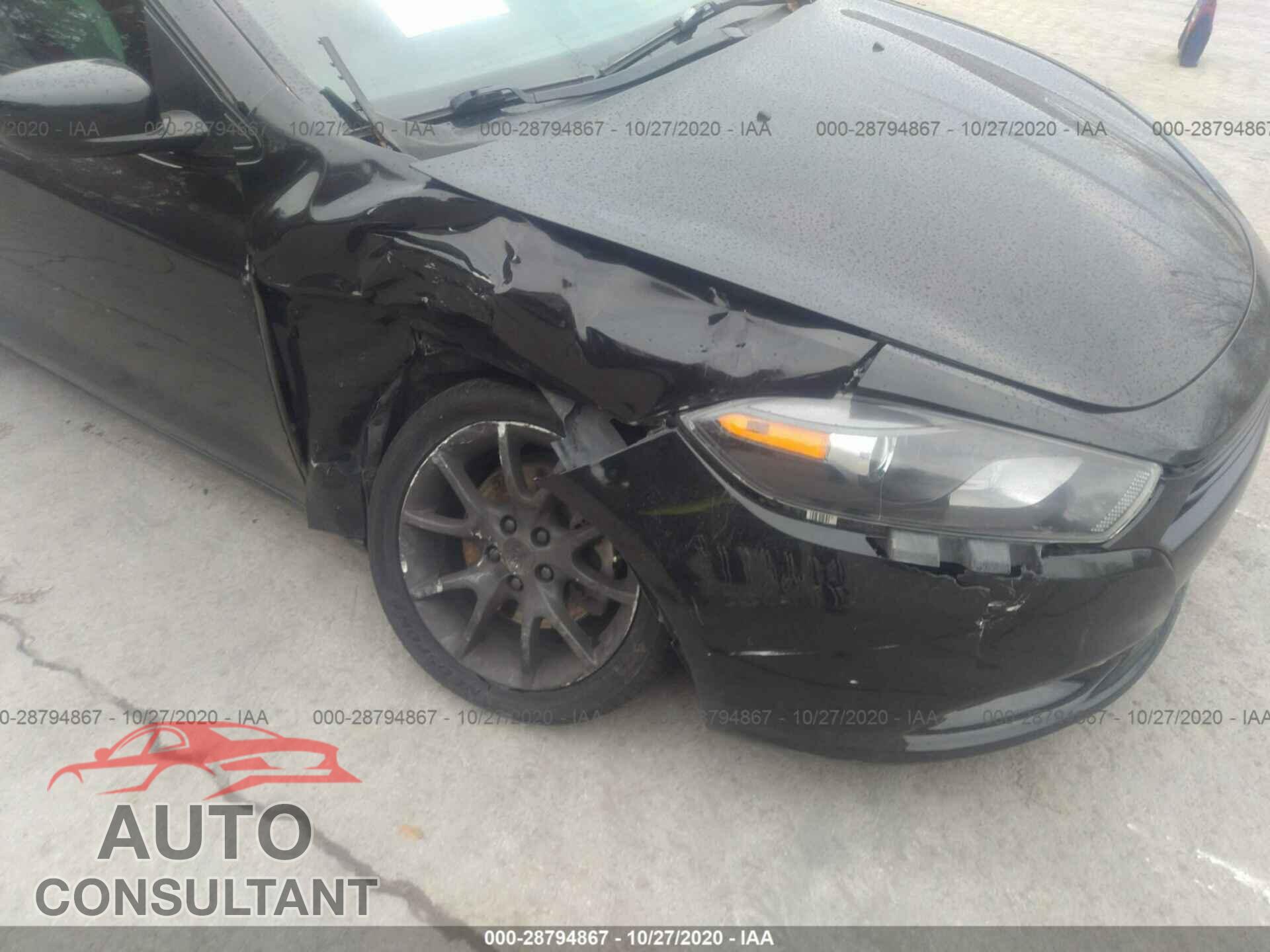 DODGE DART 2016 - 1C3CDFBB2GD531646