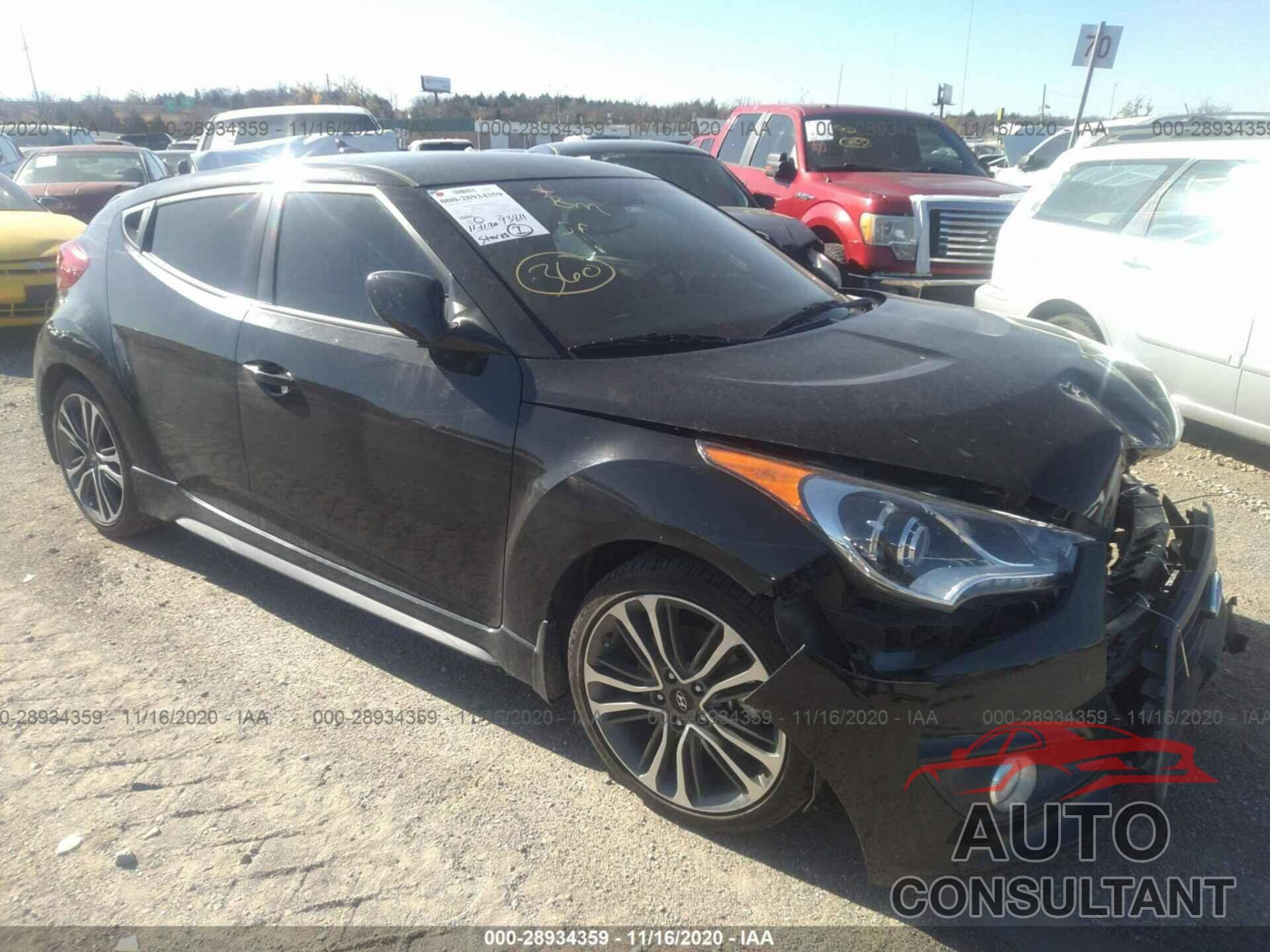 HYUNDAI VELOSTER 2016 - KMHTC6AE3GU300793