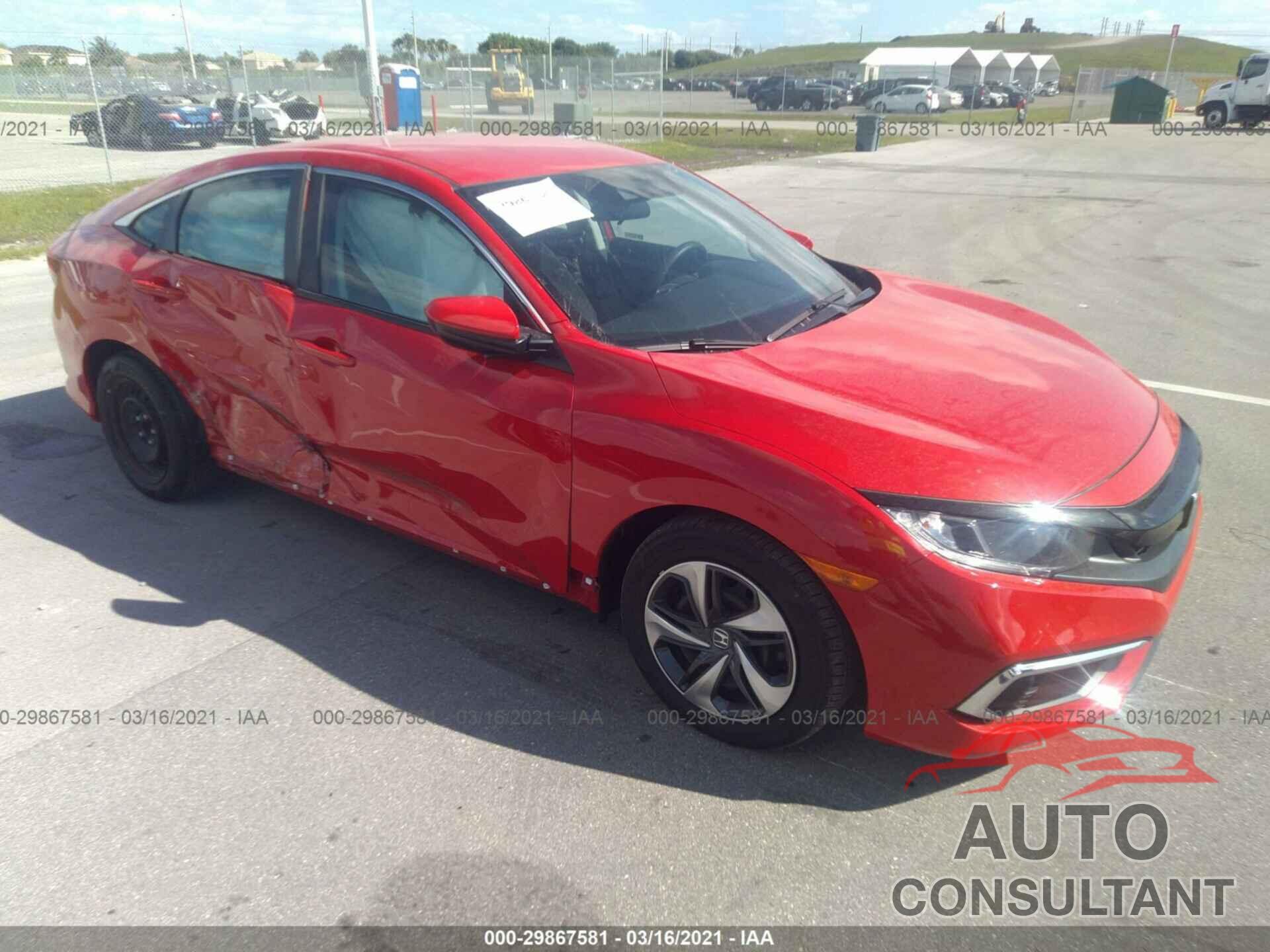 HONDA CIVIC SEDAN 2019 - 2HGFC2F65KH593590