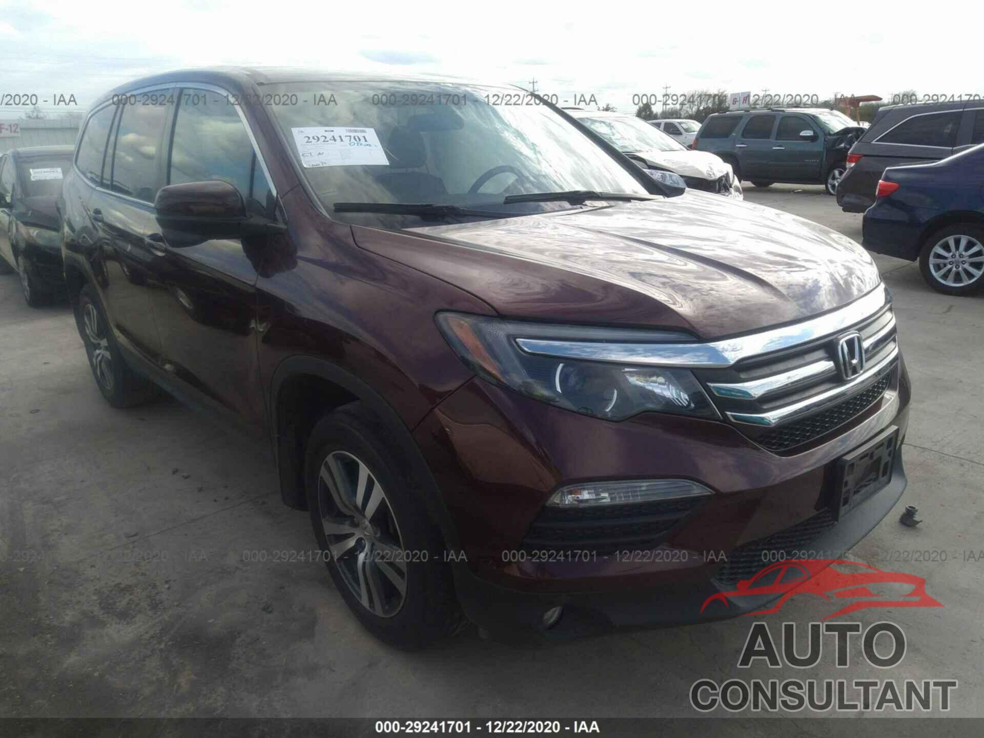 HONDA PILOT 2016 - 5FNYF5H33GB010191