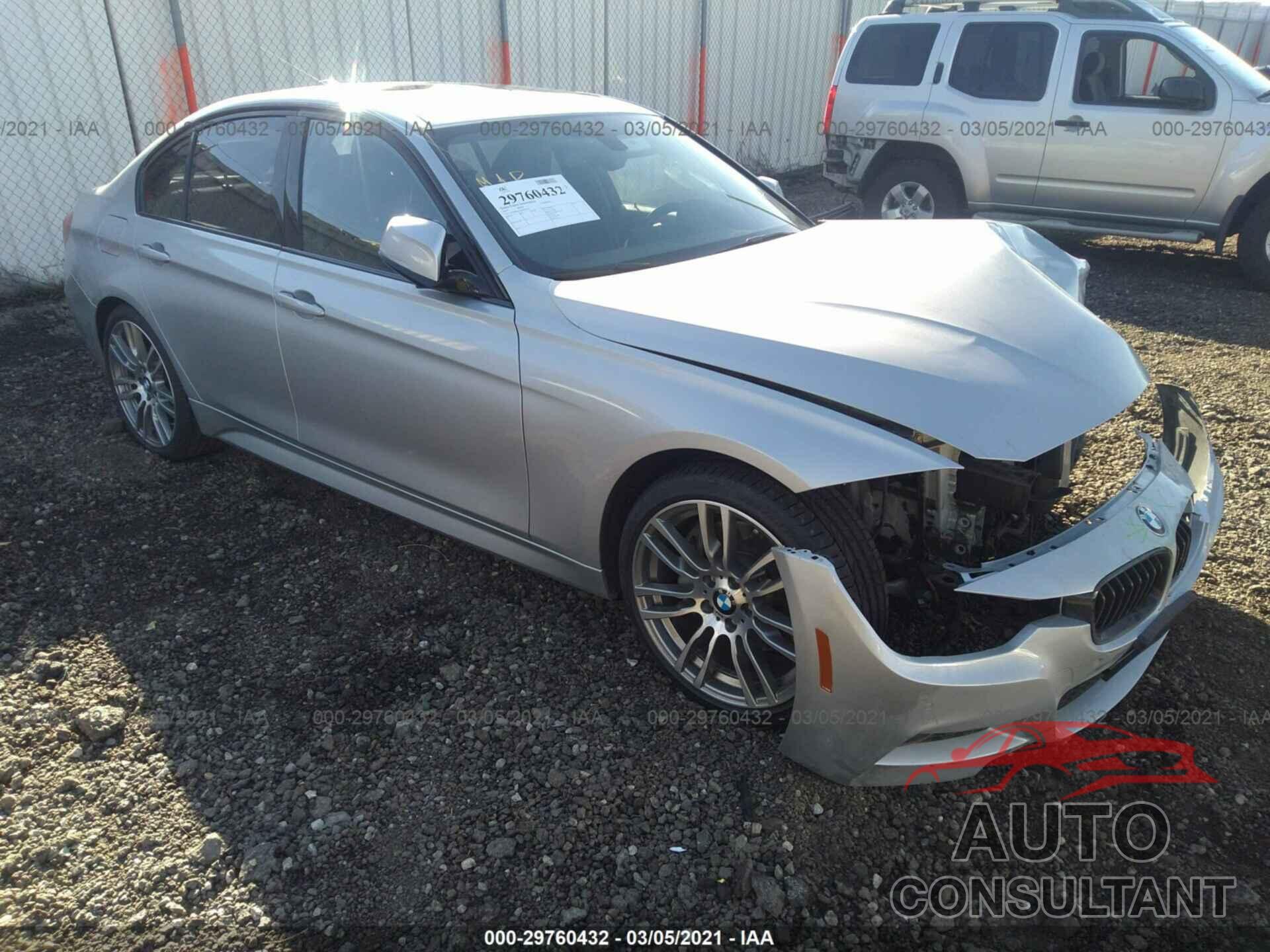 BMW 3 SERIES 2017 - WBA8B3G34HNU35825