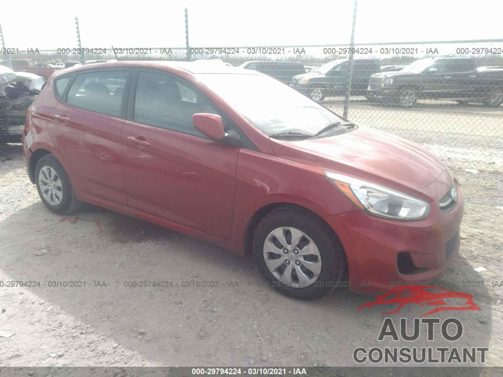 HYUNDAI ACCENT 2017 - KMHCT5AE5HU365978