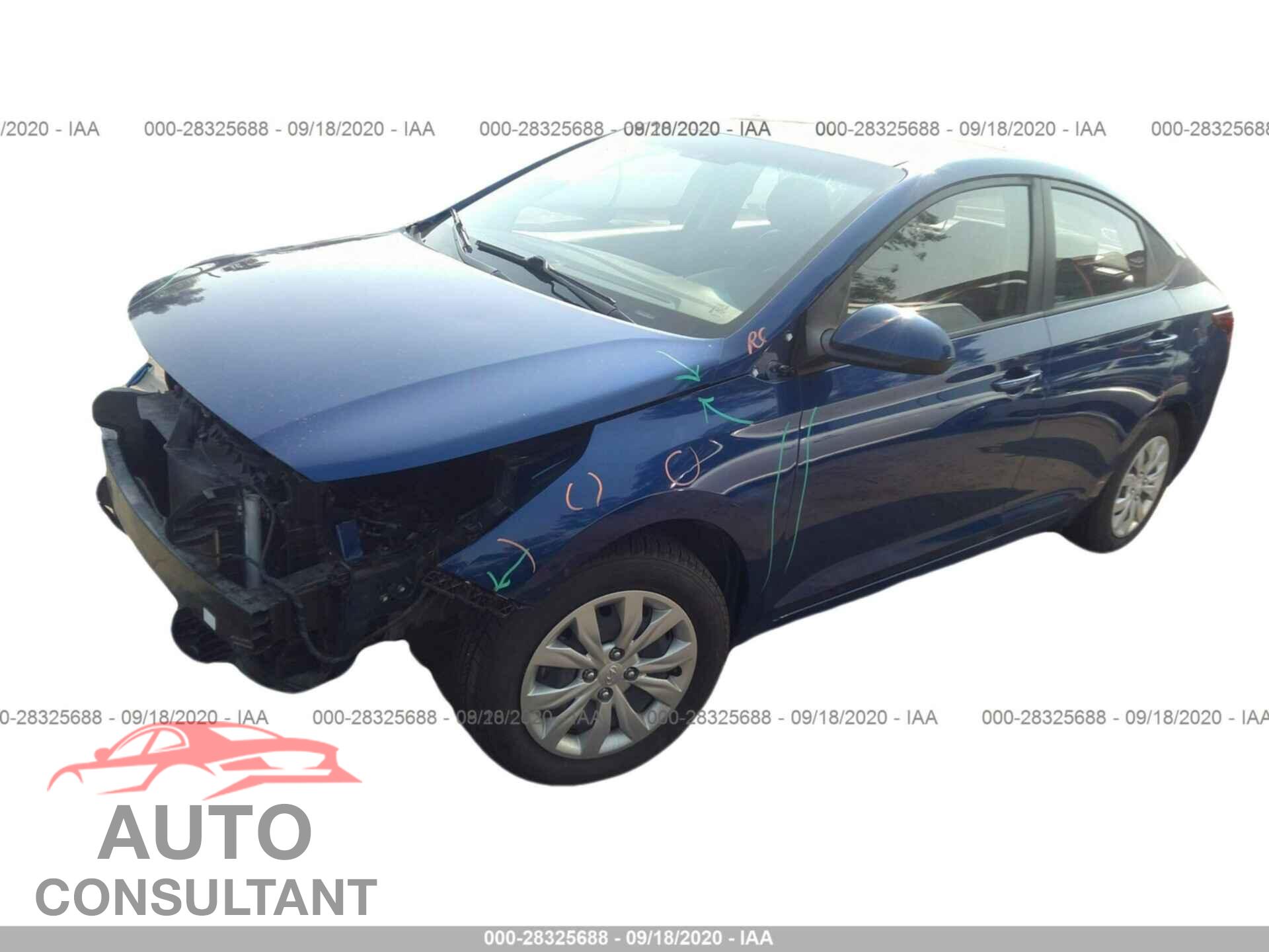 HYUNDAI ACCENT 2018 - 3KPC24A34JE019649