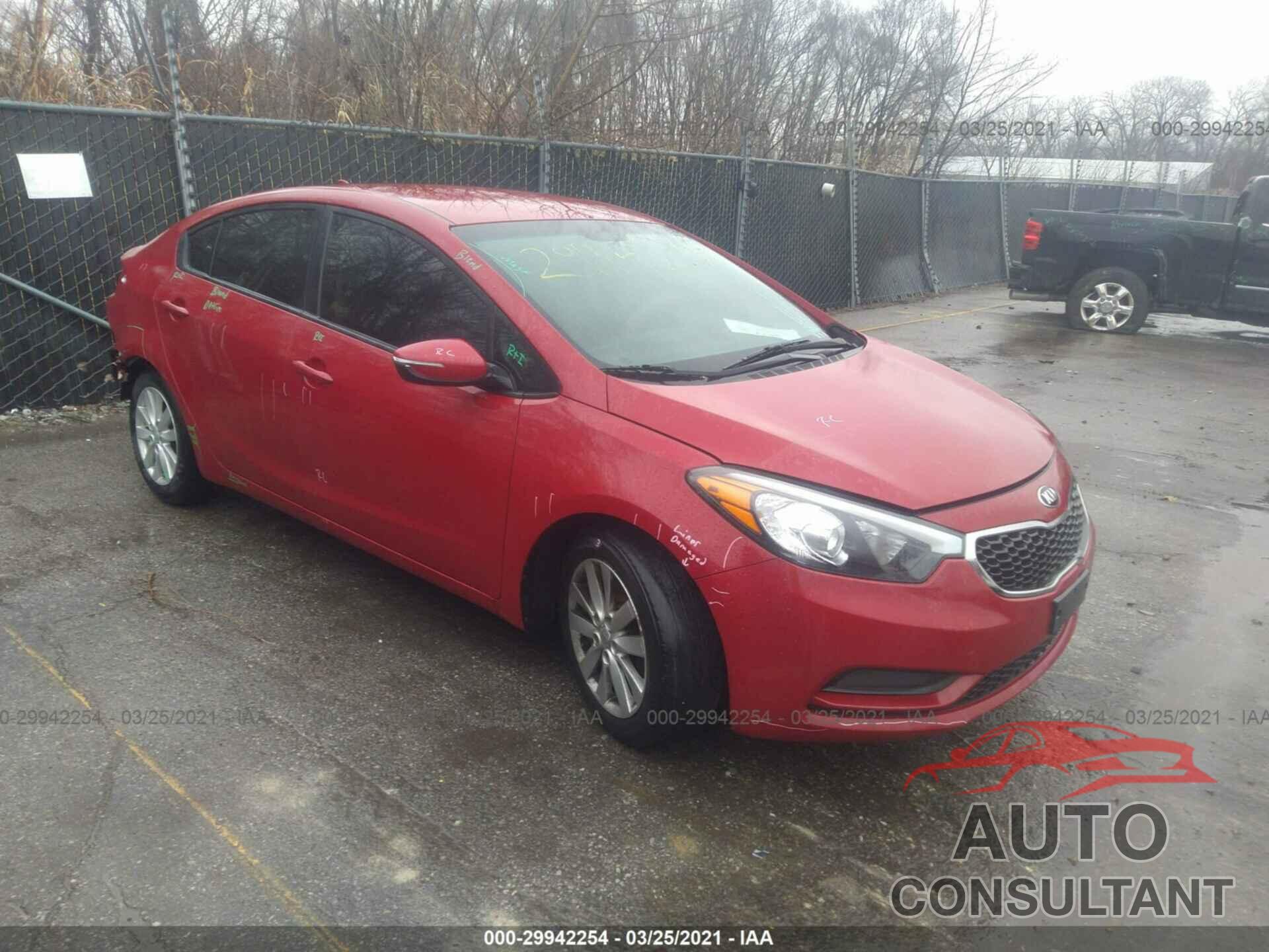 KIA FORTE 2016 - KNAFX4A60G5577458