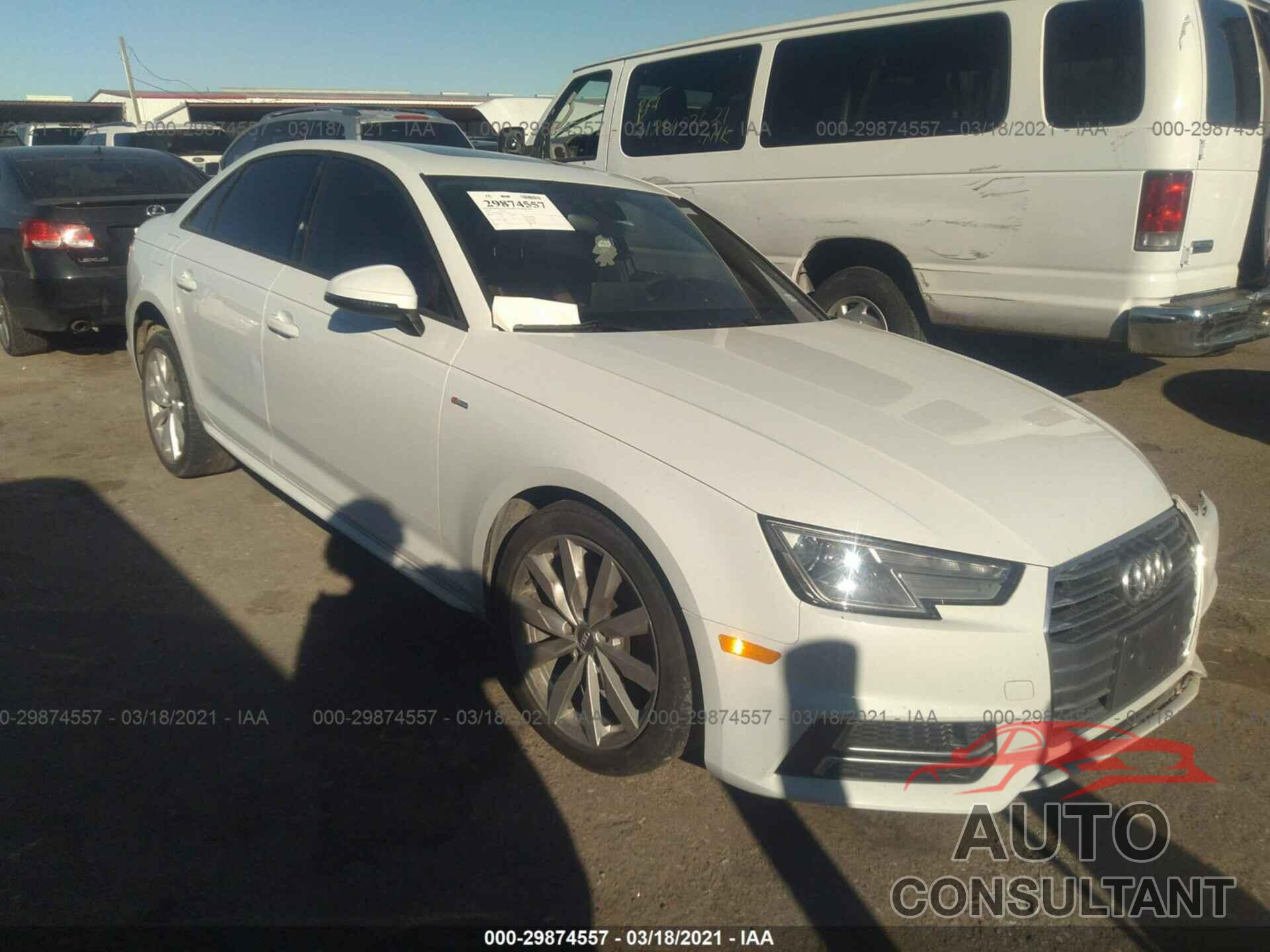 AUDI A4 2018 - WAUKMAF42JA219516