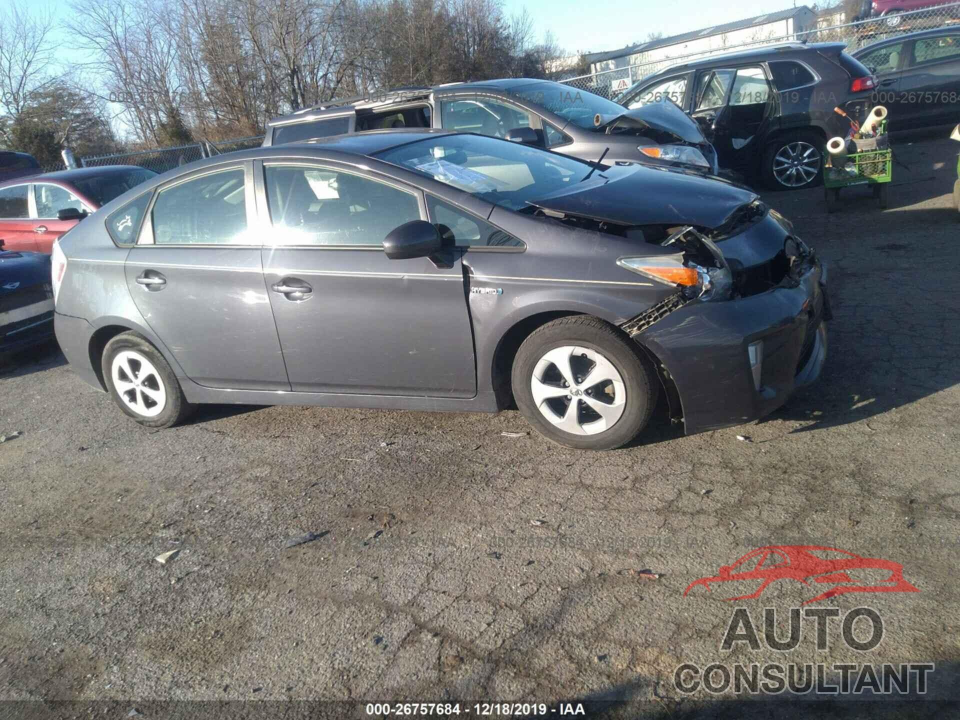 TOYOTA PRIUS 2012 - JTDKN3DU6C5511650