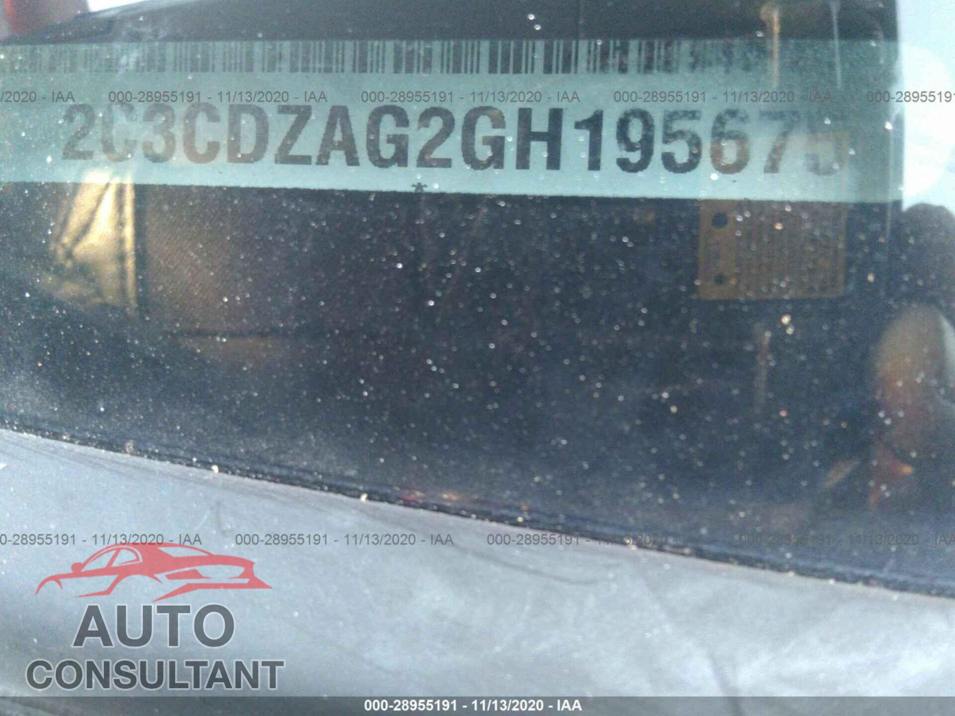 DODGE CHALLENGER 2016 - 2C3CDZAG2GH195675