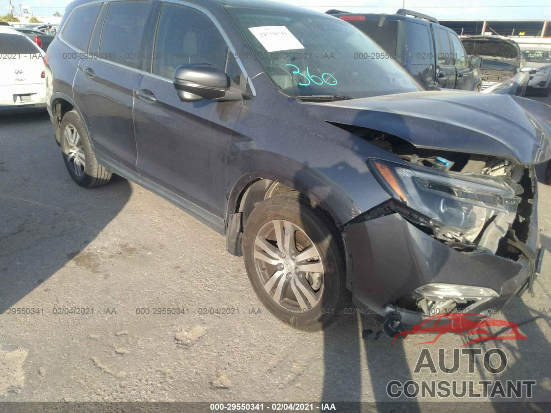 HONDA PILOT 2016 - 5FNYF5H55GB043520