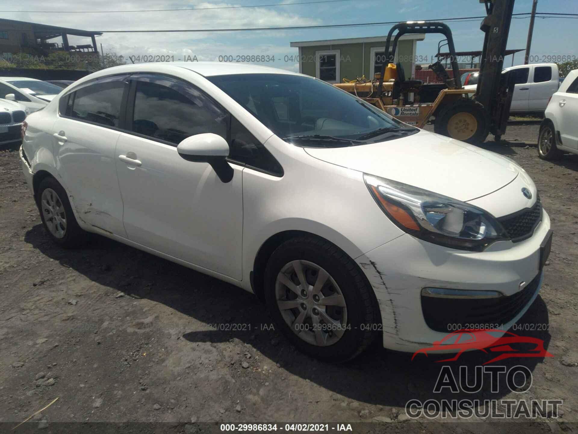 KIA RIO 2016 - KNADM4A36G6654673