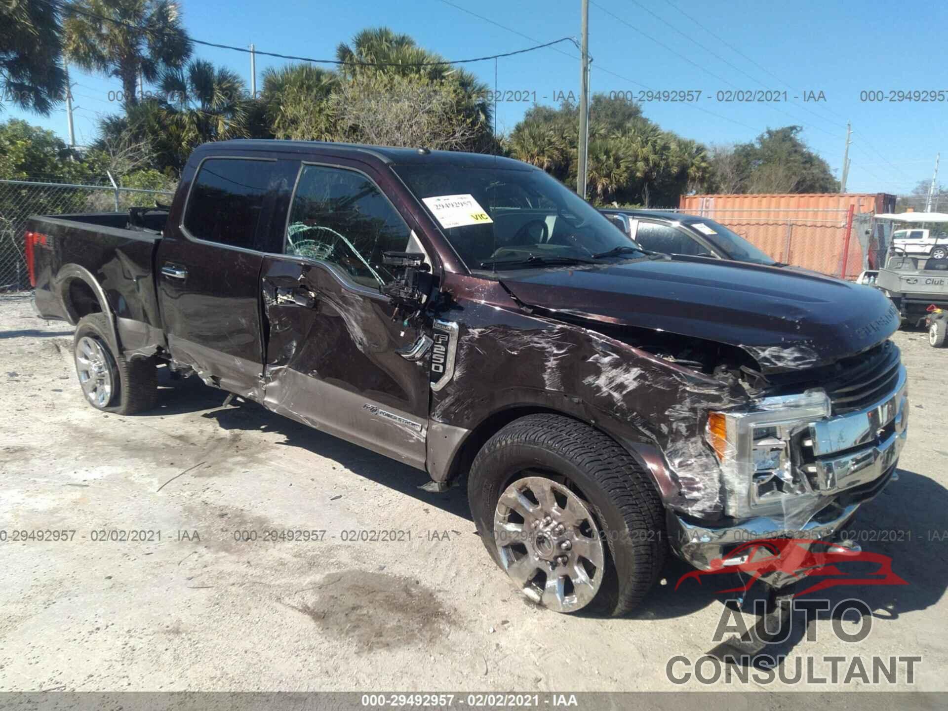 FORD SUPER DUTY F-250 SRW 2018 - 1FT7W2BT5JEB05170