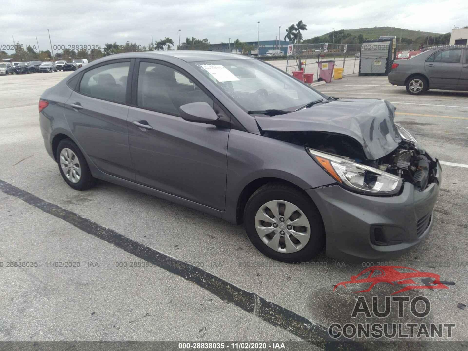 HYUNDAI ACCENT 2016 - KMHCT4AEXGU068312