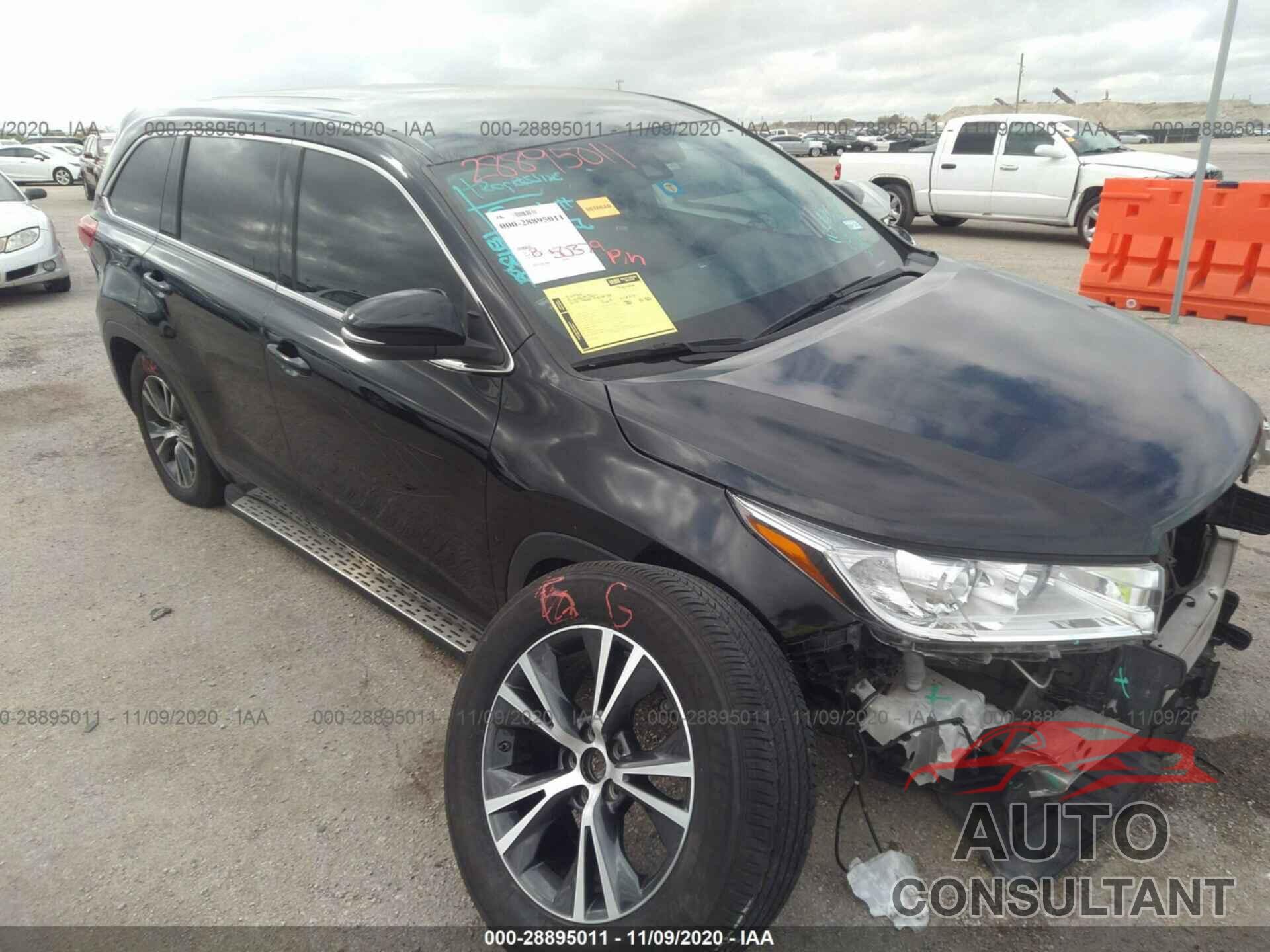 TOYOTA HIGHLANDER 2018 - 5TDZARFH4JS038089