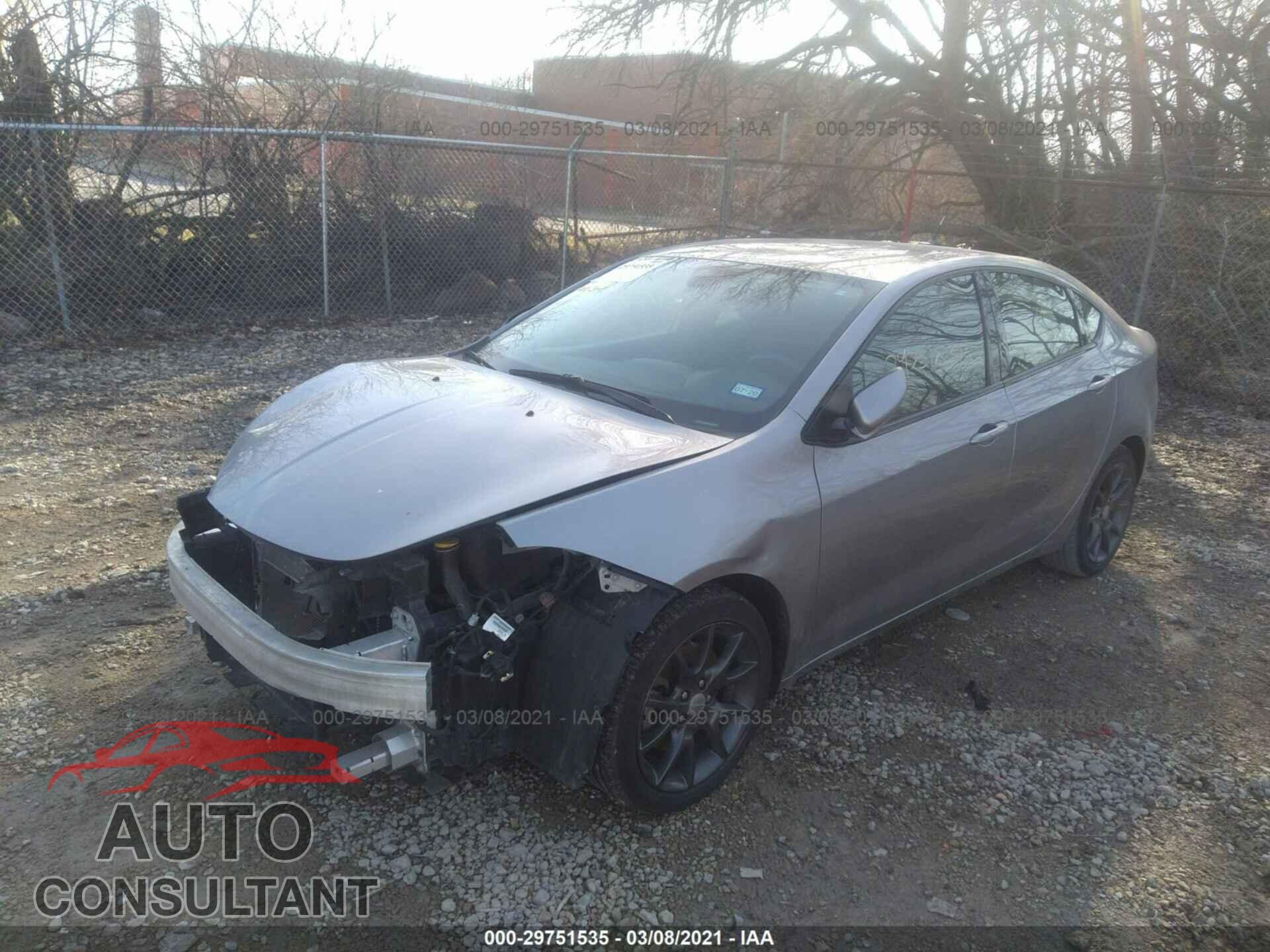 DODGE DART 2016 - 1C3CDFAA3GD624488