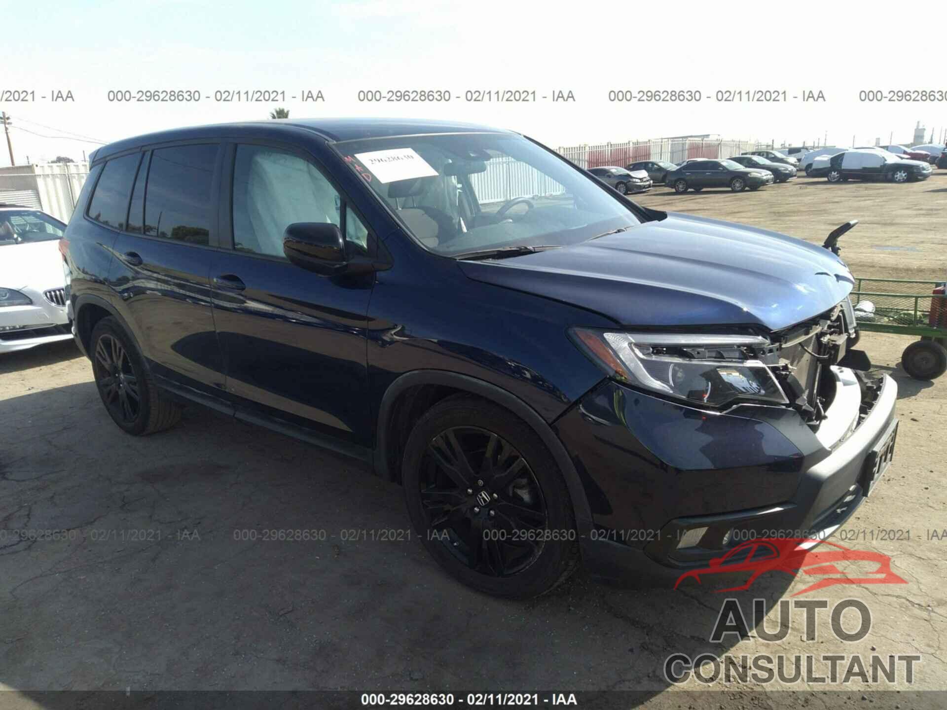 HONDA PASSPORT 2019 - 5FNYF7H2XKB004089