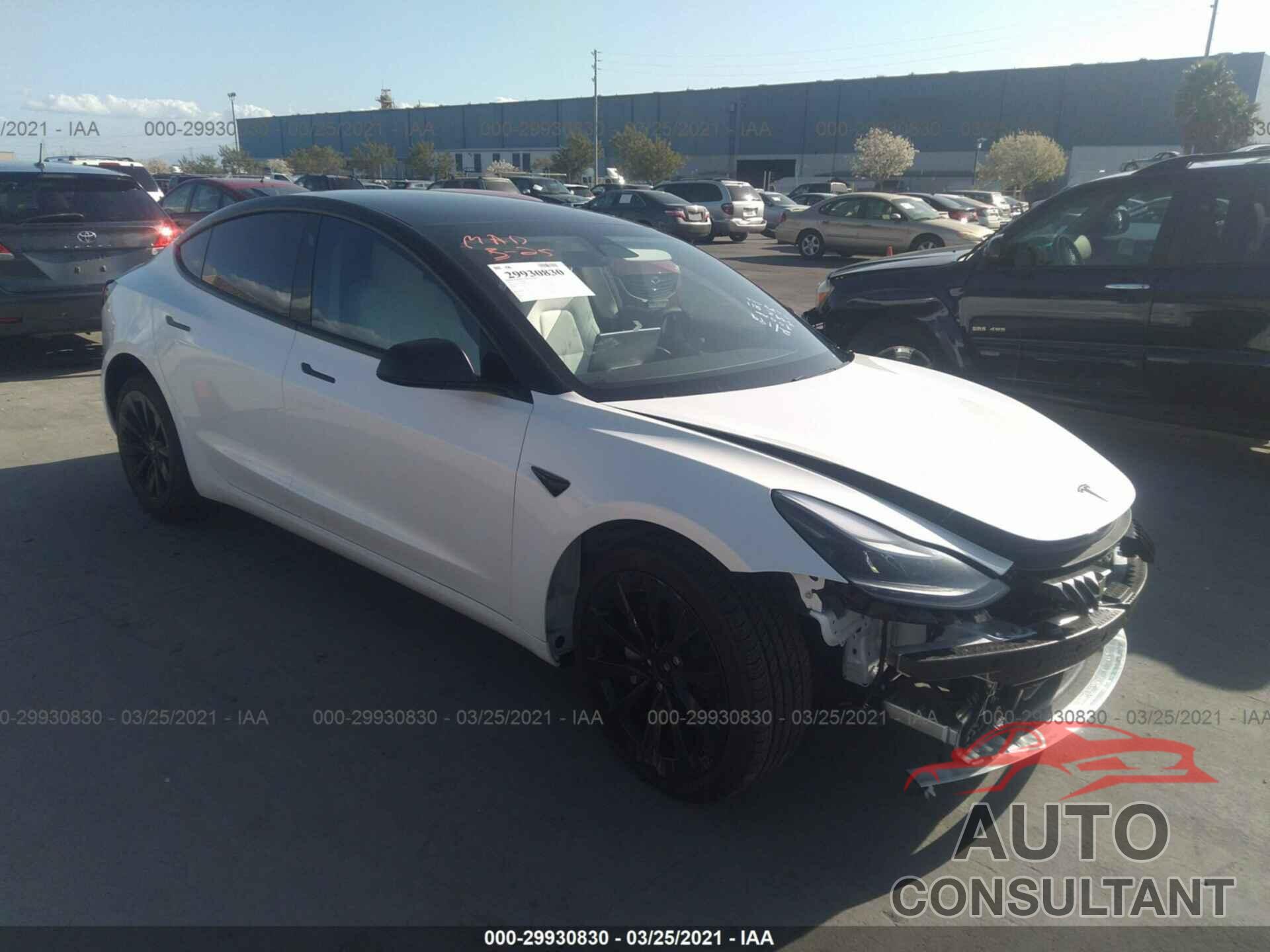 TESLA MODEL 3 2021 - 5YJ3E1EB4MF871652