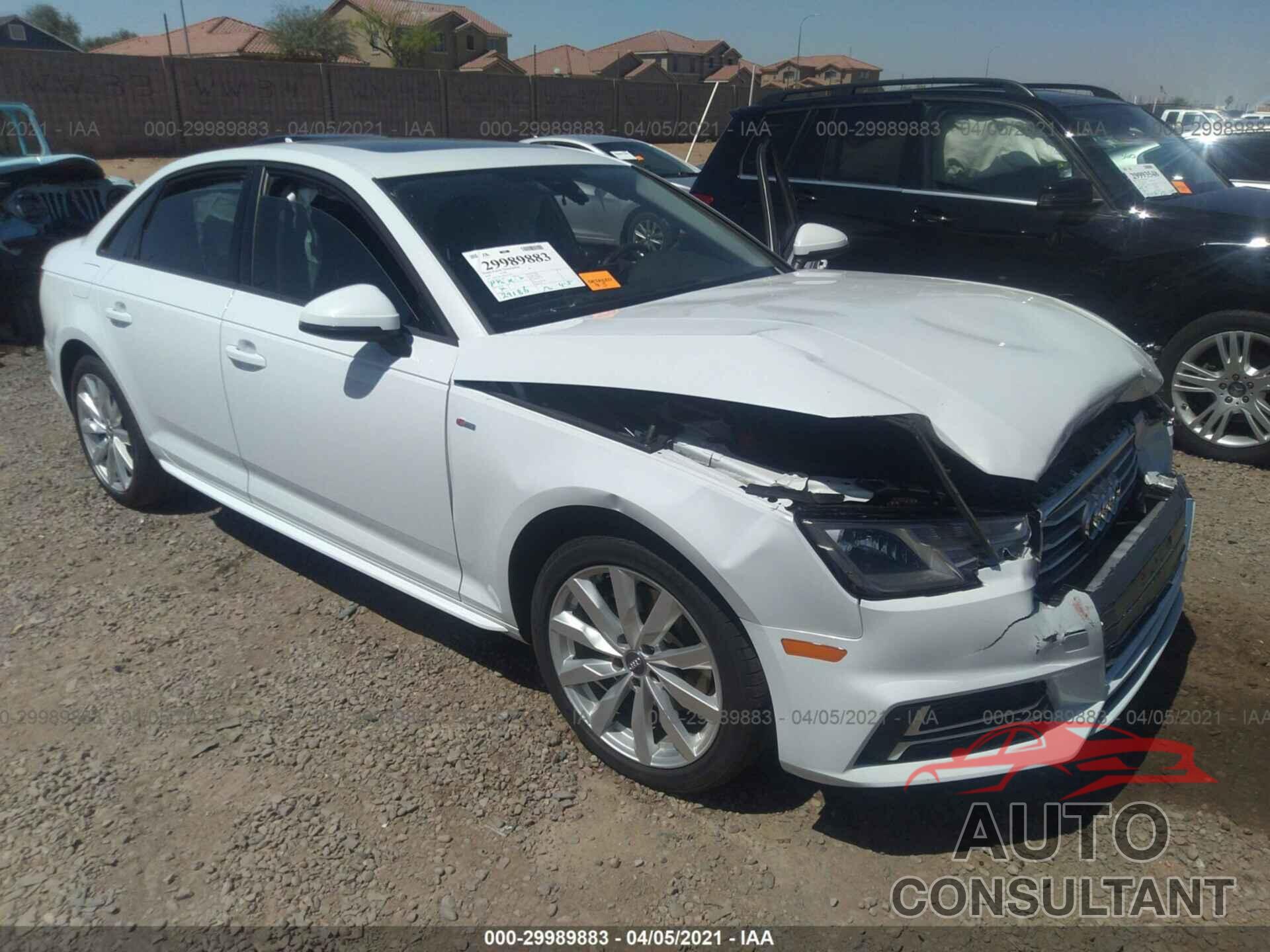 AUDI A4 2018 - WAUKMAF48JA223649