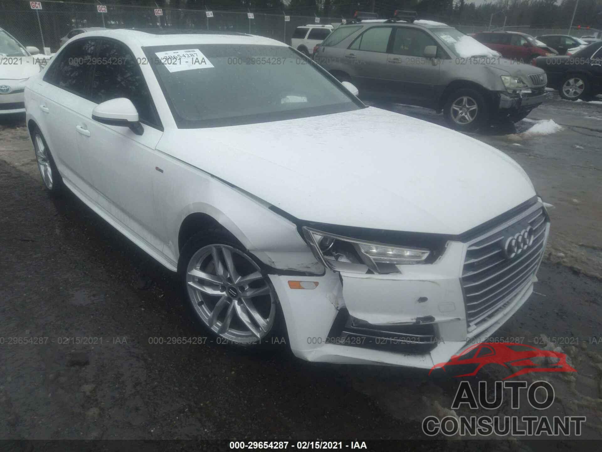 AUDI A4 2017 - WAUDNAF49HN041466