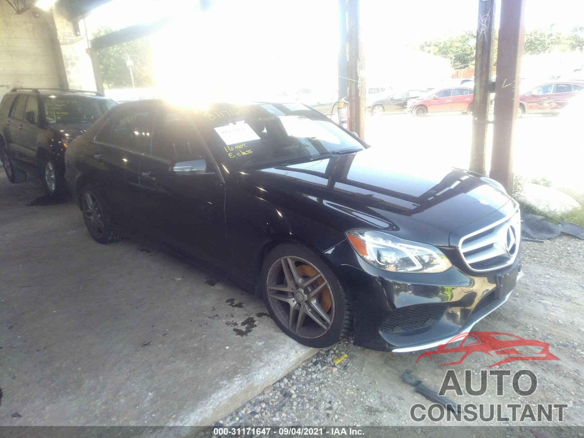 MERCEDES-BENZ E-CLASS 2016 - WDDHF8JB3GB214579