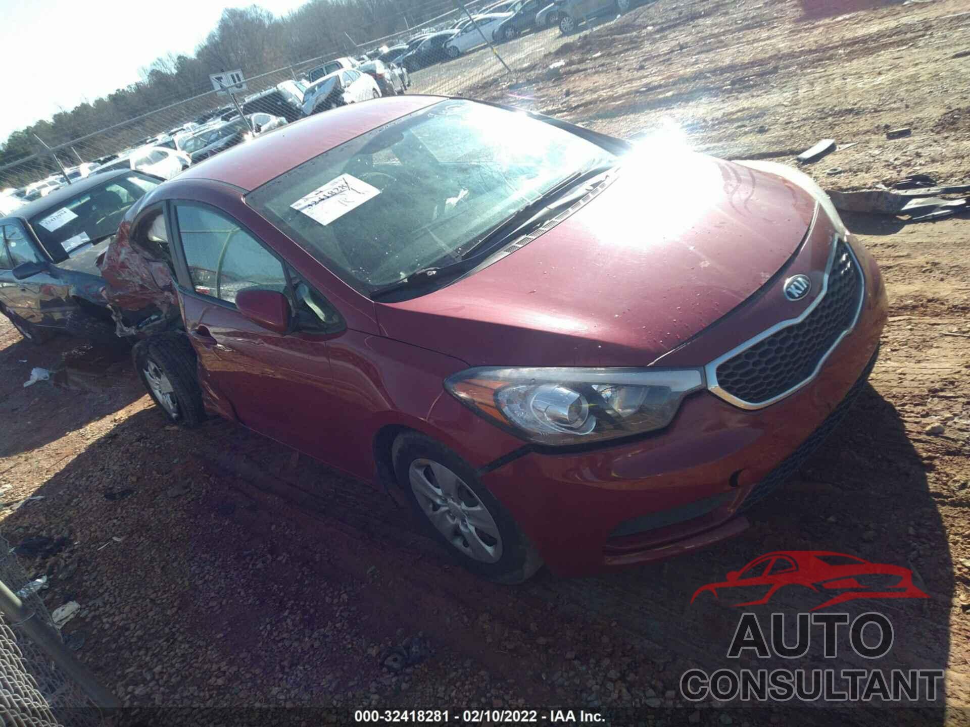 KIA FORTE 2016 - KNAFK4A68G5611676