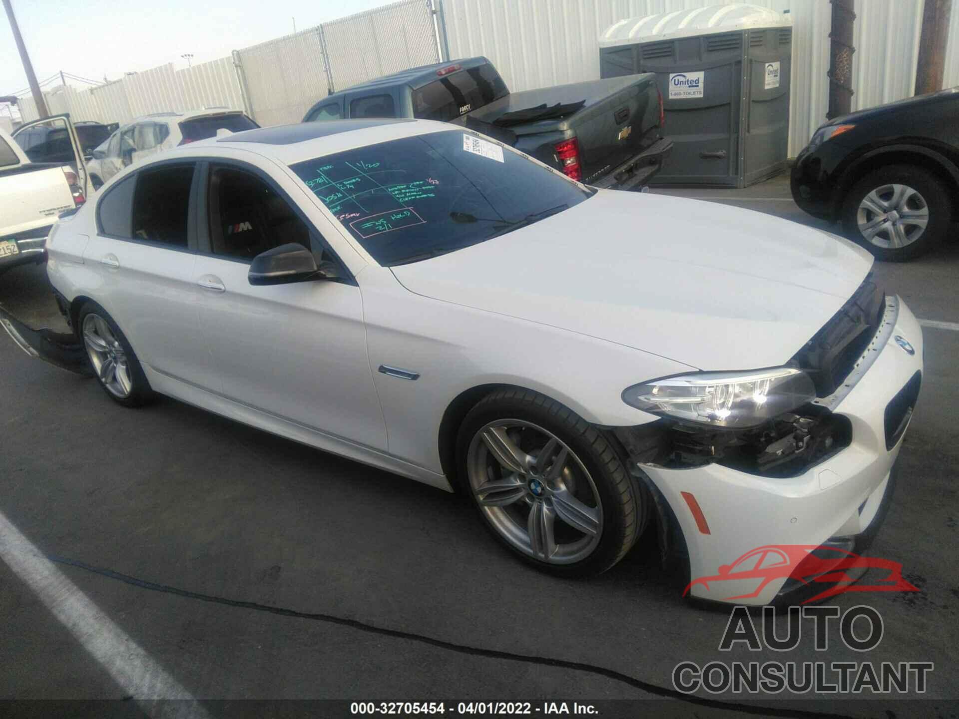 BMW 5 SERIES 2016 - WBA5B1C58GG553216