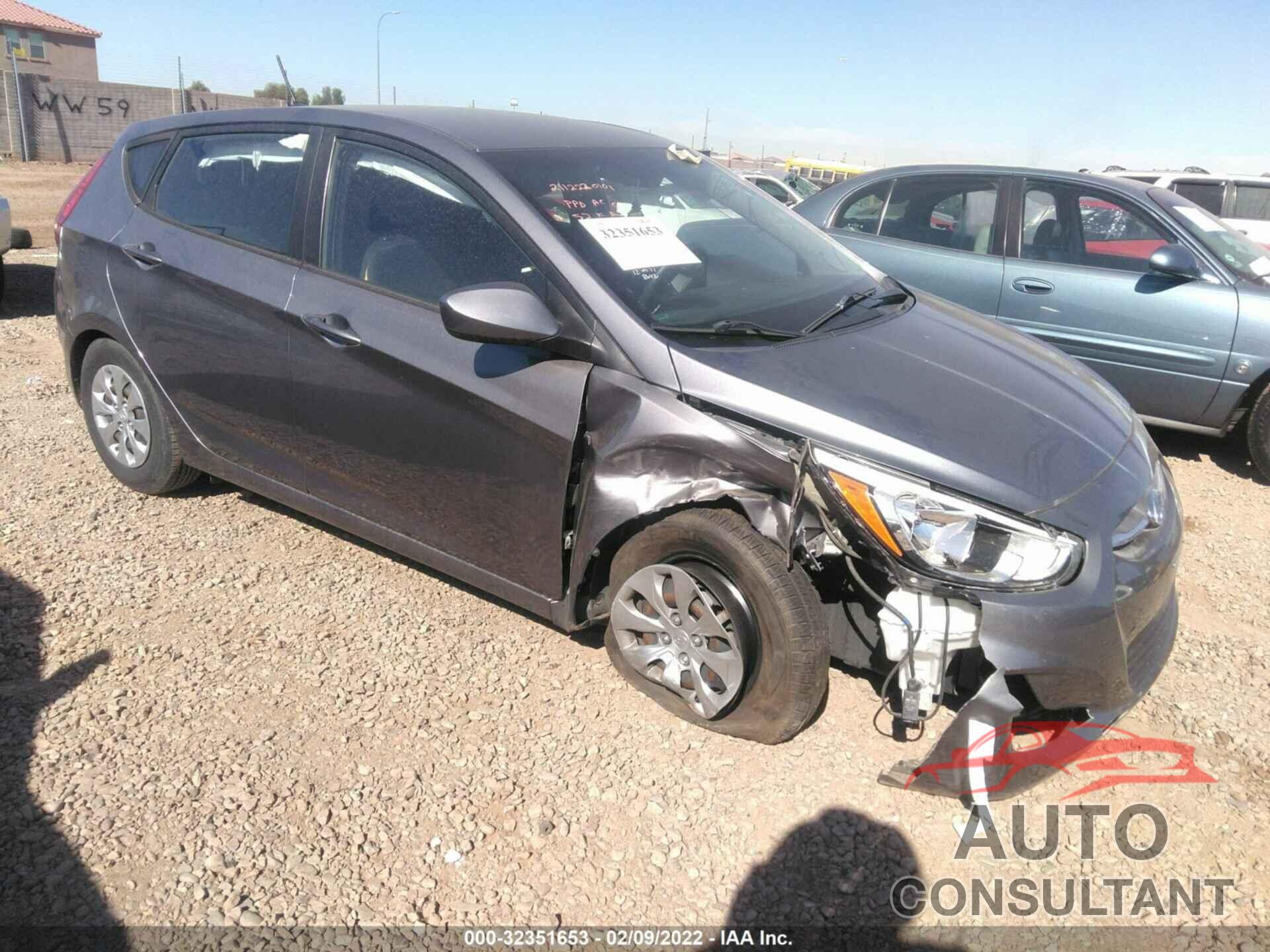 HYUNDAI ACCENT 2017 - KMHCT5AEXHU305257