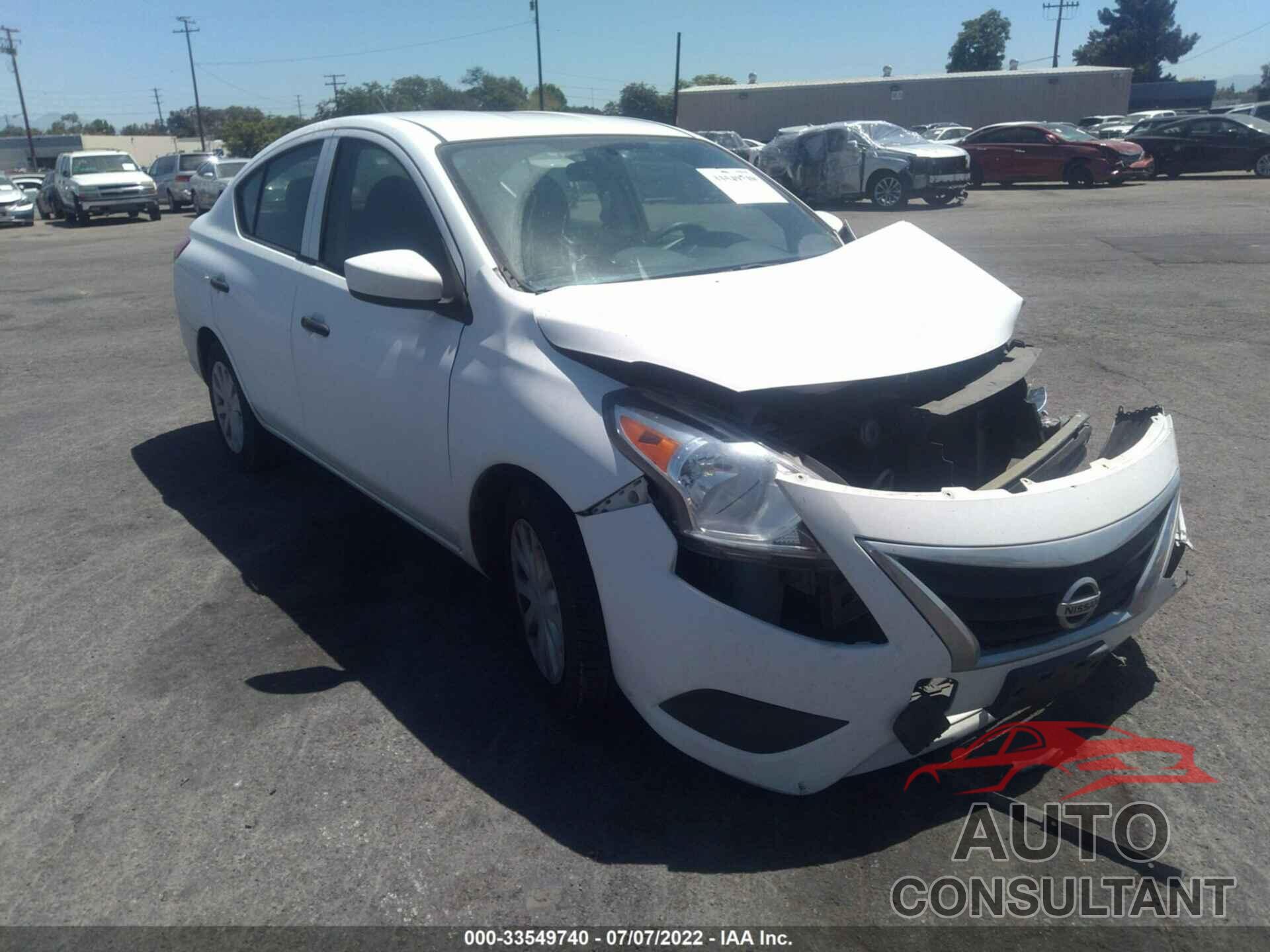 NISSAN VERSA 2016 - 3N1CN7AP6GL881306