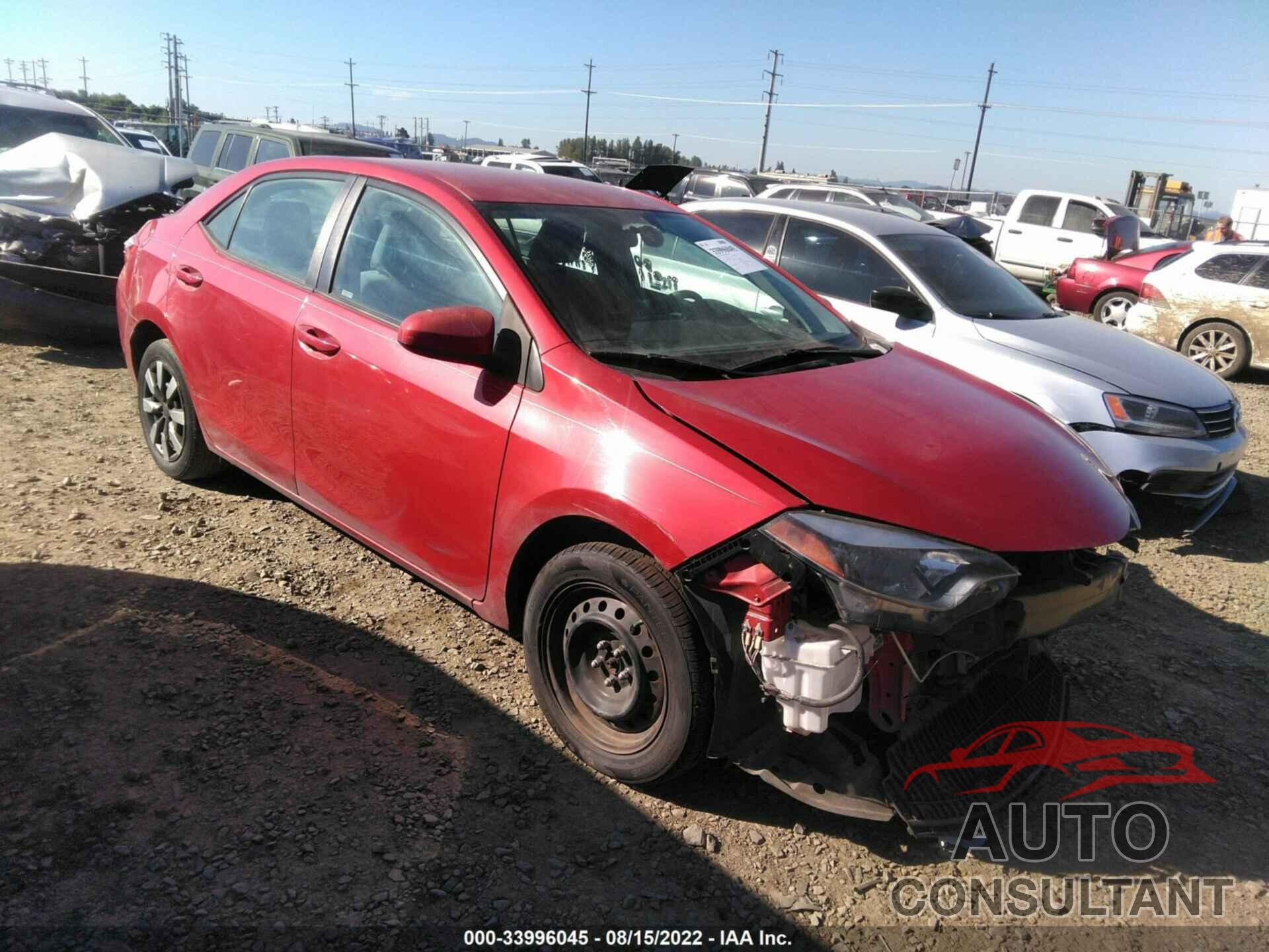 TOYOTA COROLLA 2016 - 2T1BURHE4GC580502