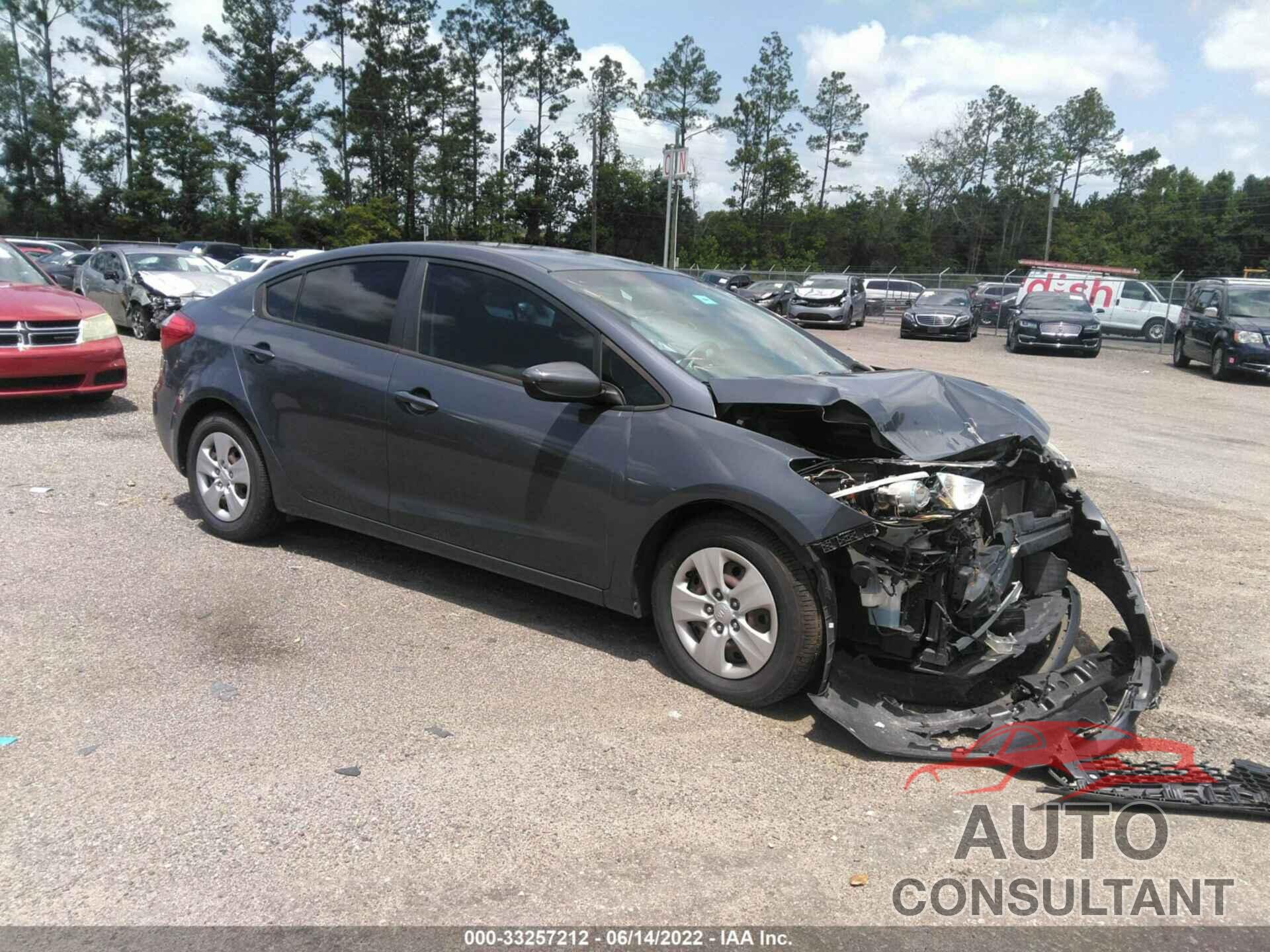 KIA FORTE 2016 - KNAFK4A63G5478762