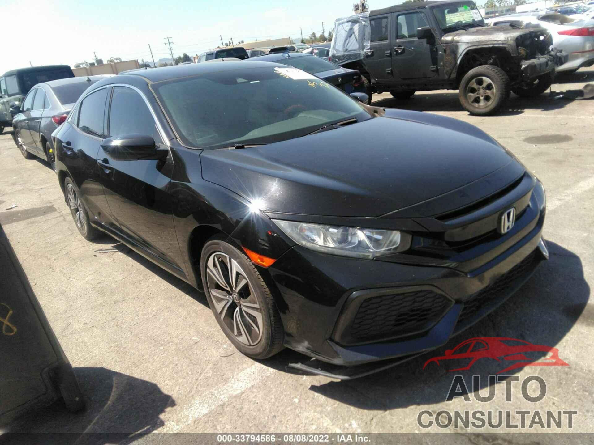 HONDA CIVIC HATCHBACK 2018 - SHHFK7H33JU414788