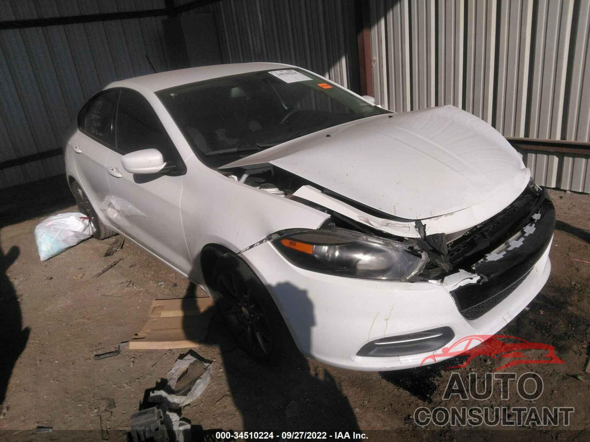 DODGE DART 2016 - 1C3CDFAA3GD504481