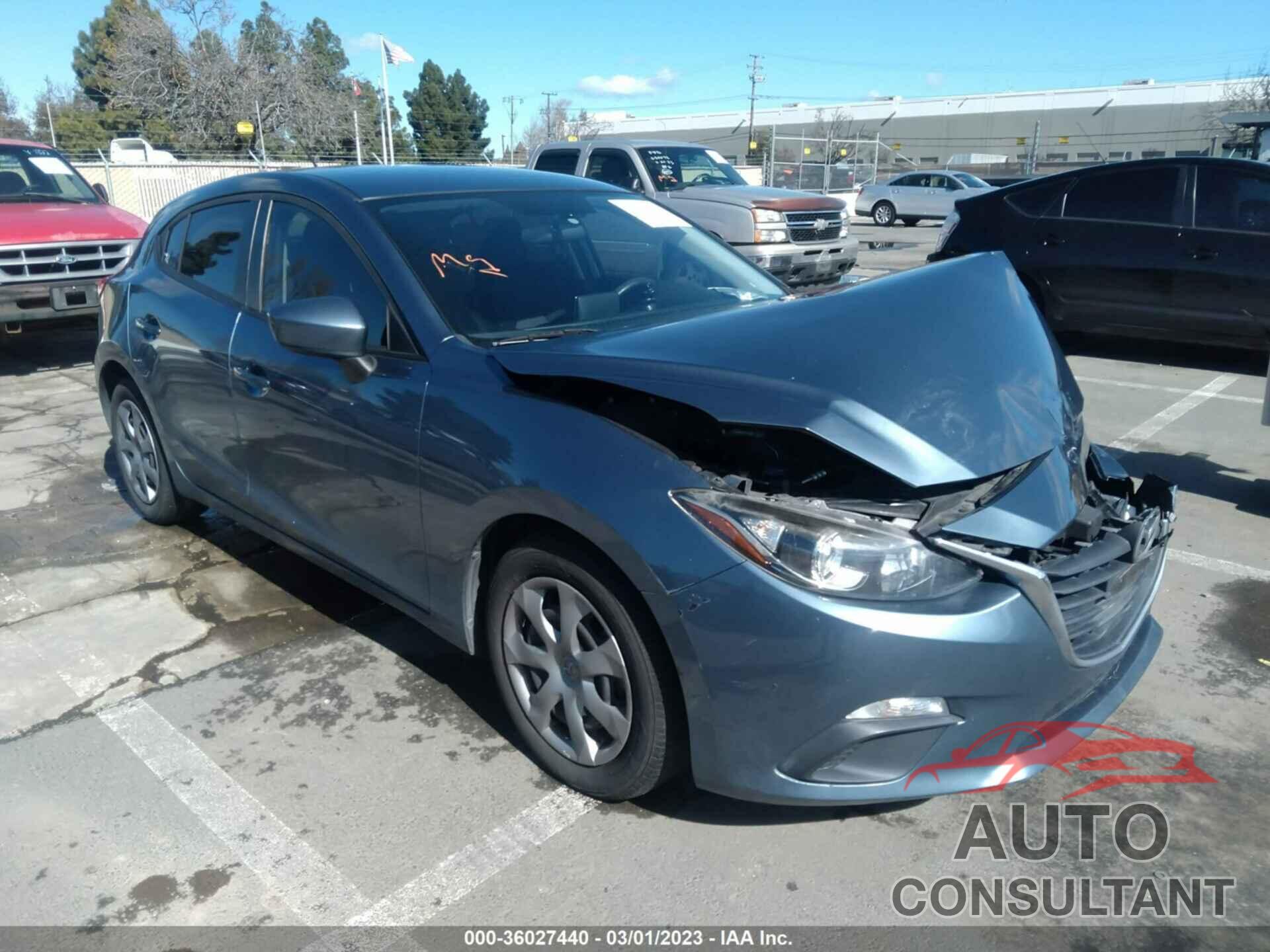 MAZDA MAZDA3 2016 - JM1BM1J71G1347887