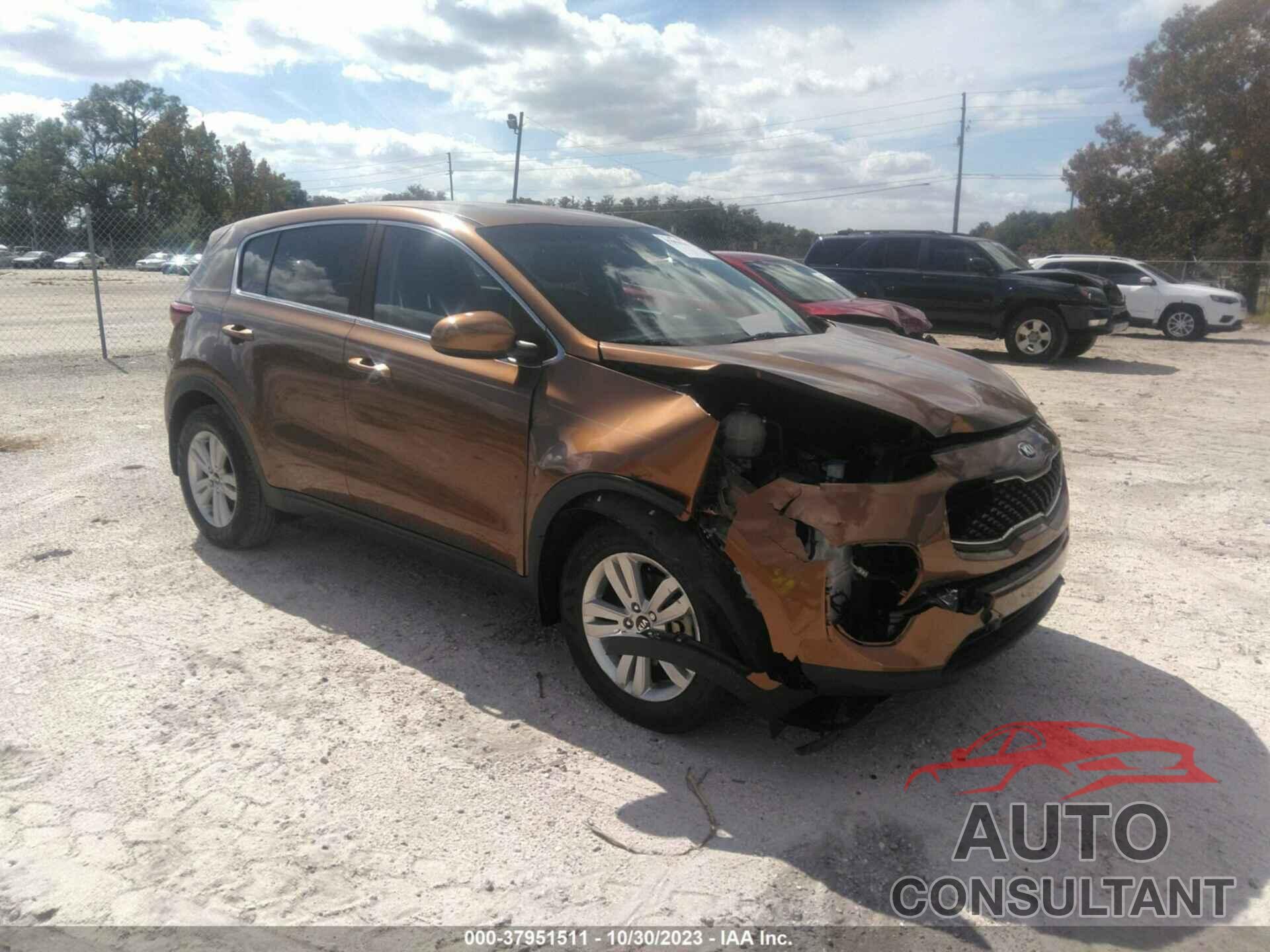 KIA SPORTAGE 2017 - KNDPM3AC5H7241519