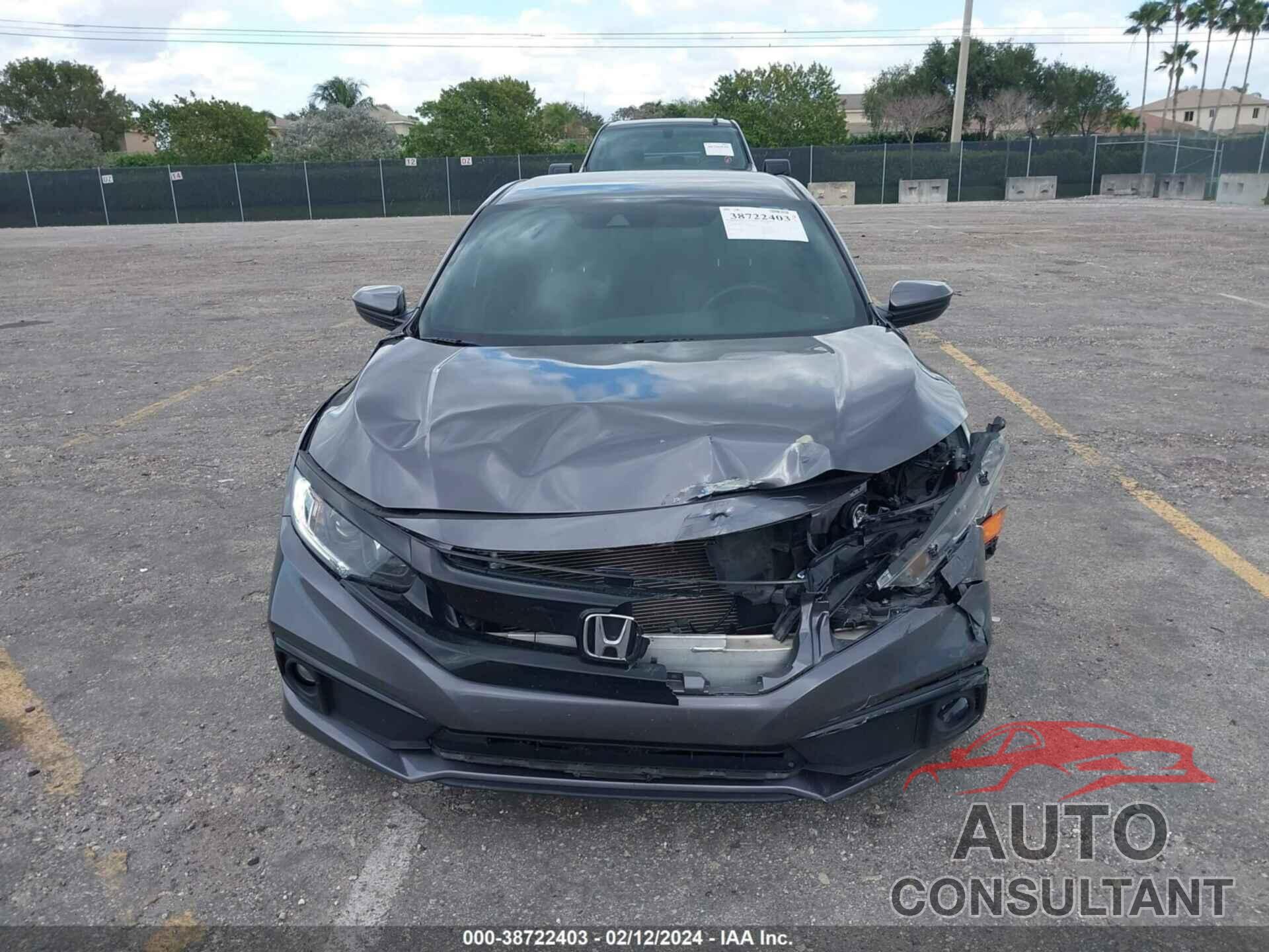 HONDA CIVIC 2019 - 2HGFC2F85KH595597