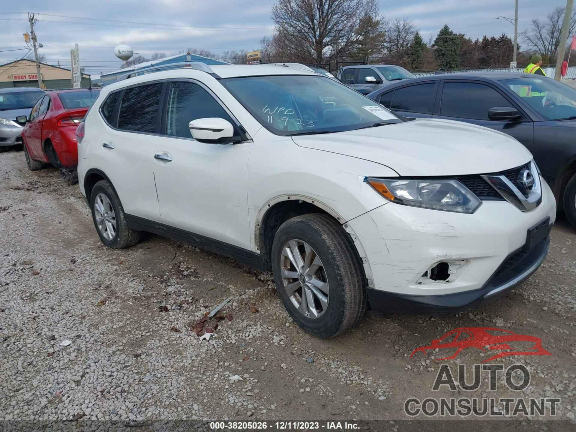 NISSAN ROGUE 2016 - KNMAT2MV3GP711528