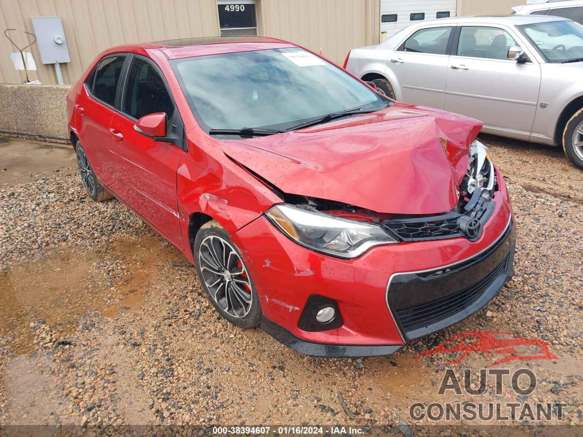TOYOTA COROLLA 2016 - 2T1BURHE7GC645360